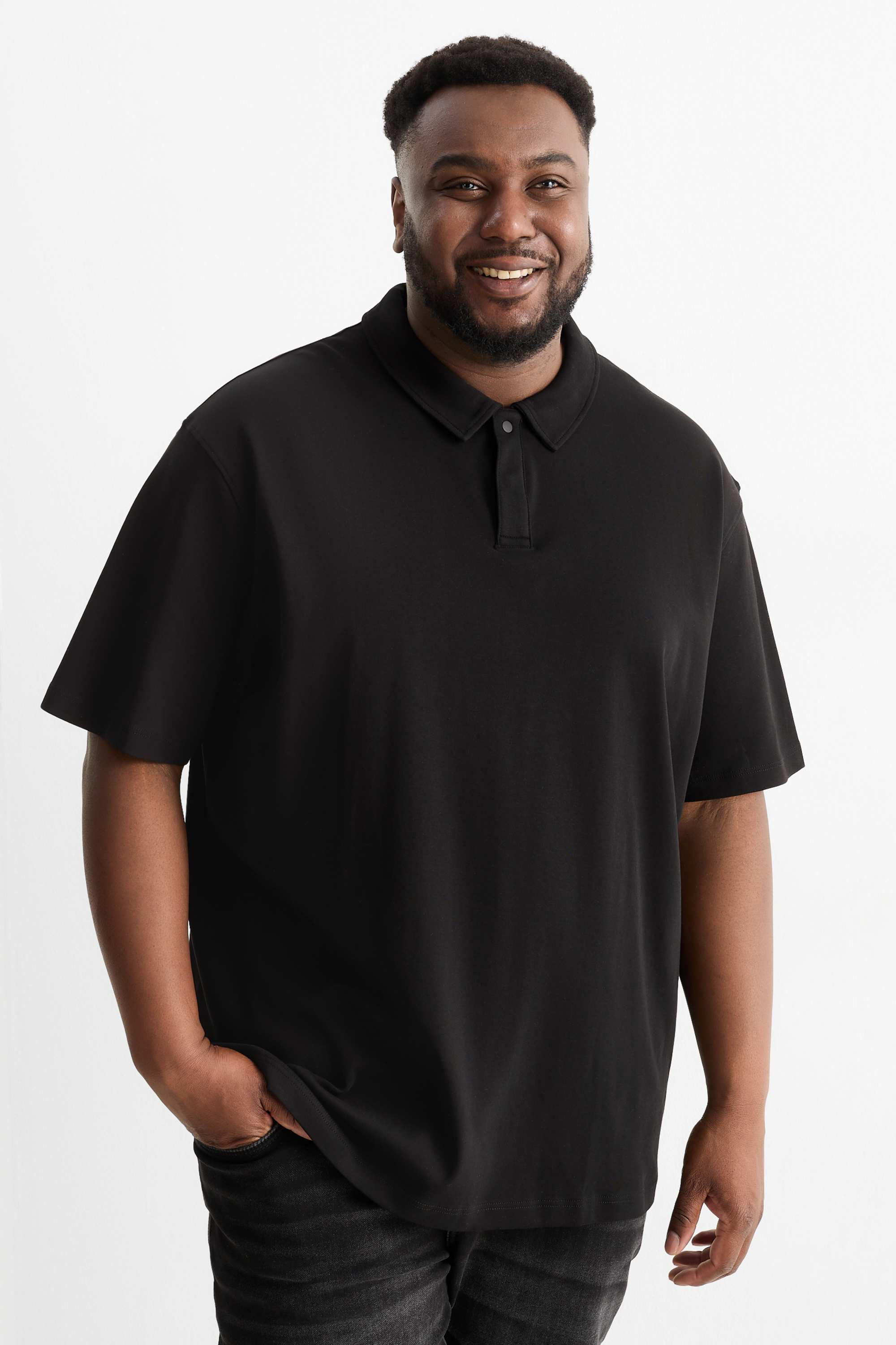Polo shirt - regular fit black
