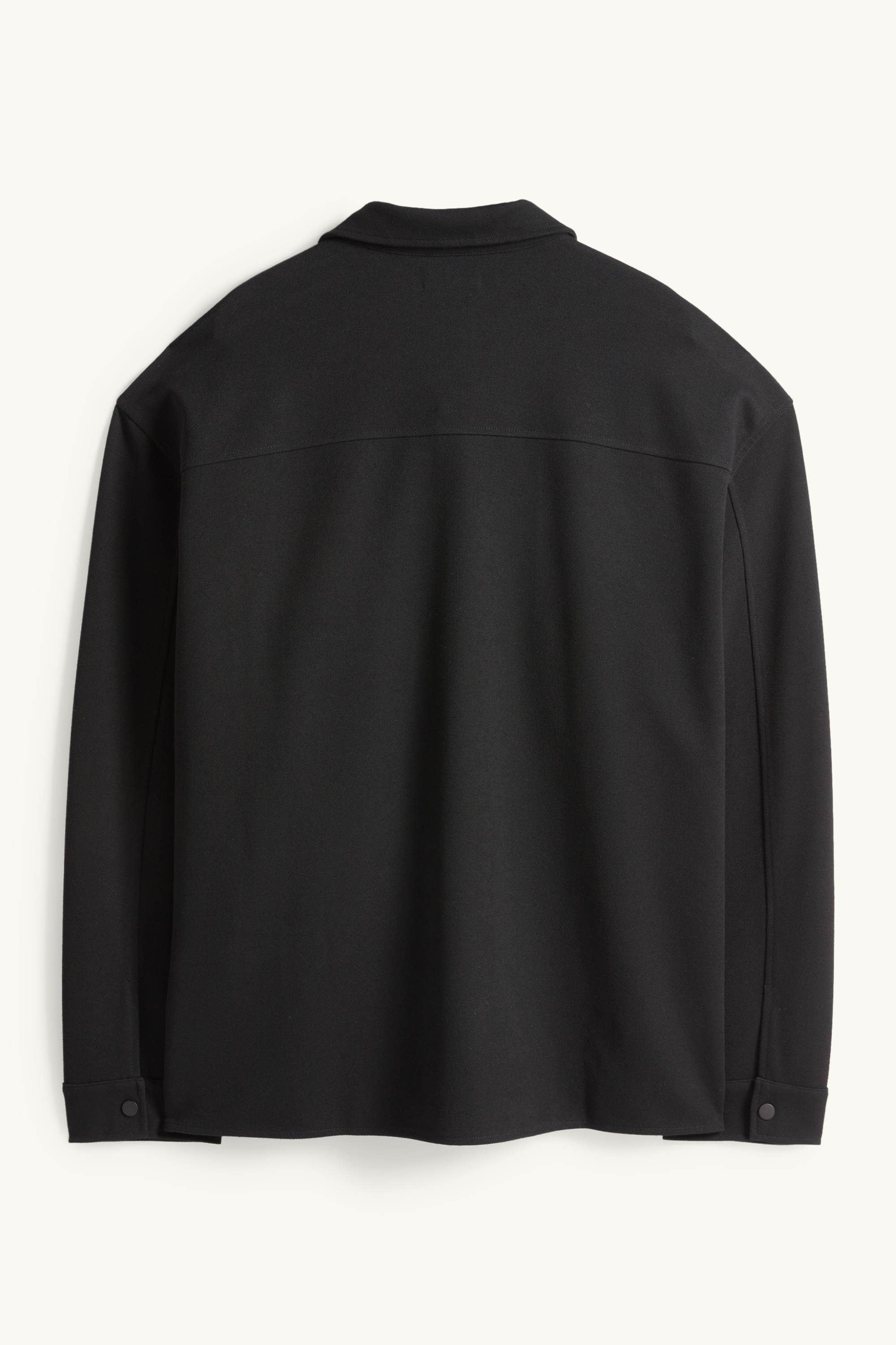 Shirt jacket - relaxed fit - kent collar black