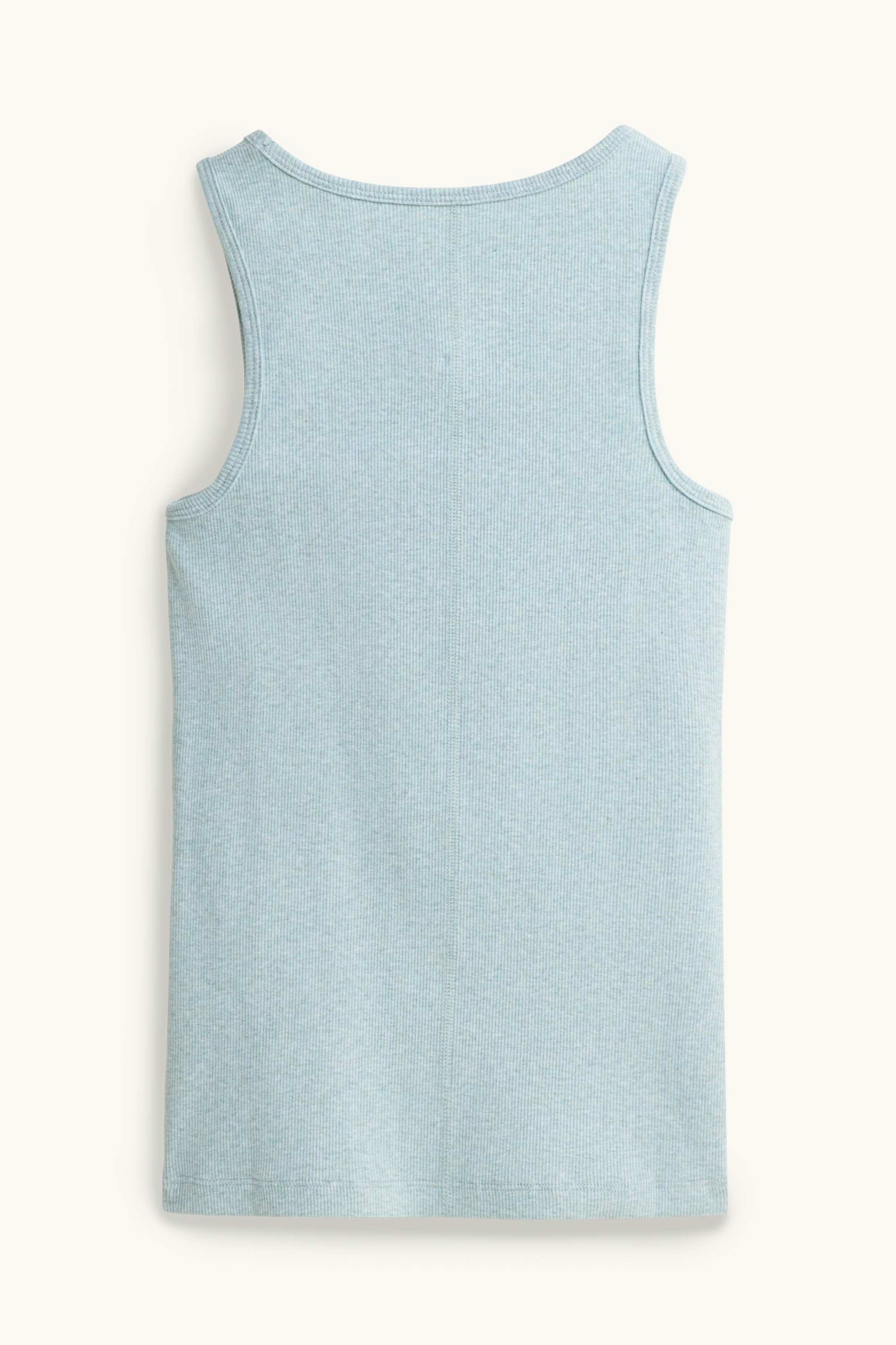 Top - ribbed blue