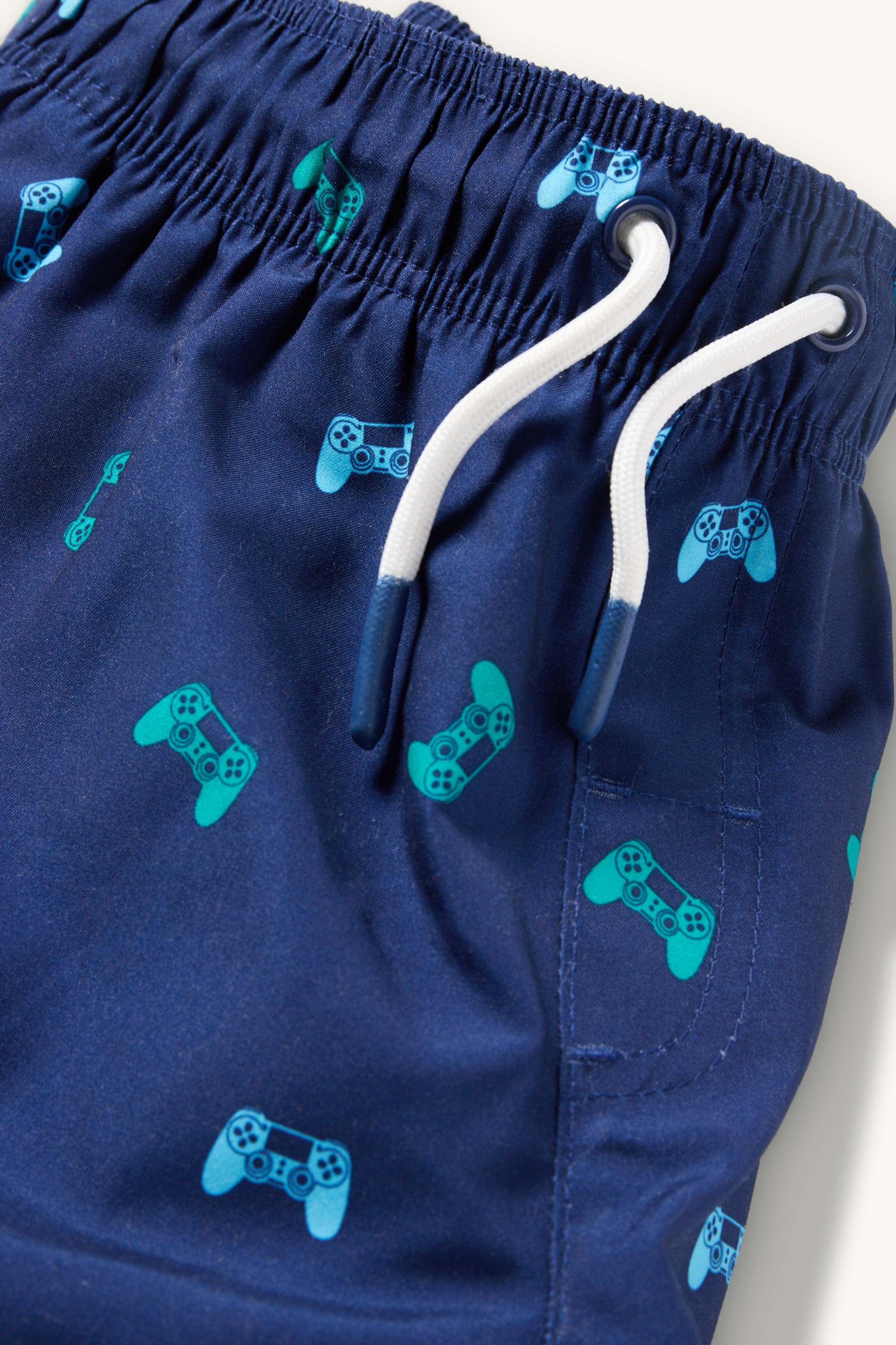 Gaming controller - swim shorts dark blue