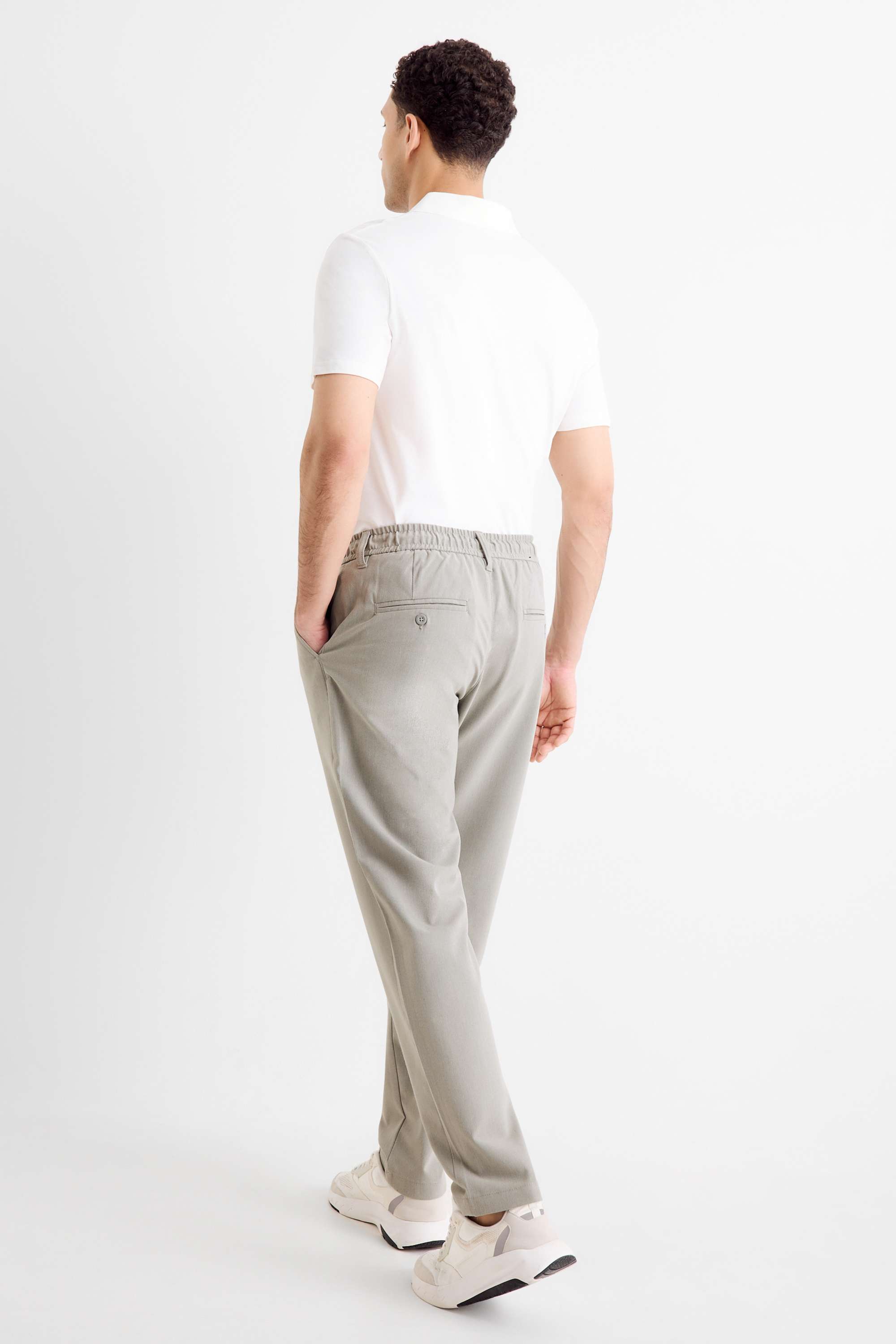 Chinos - tapered fit light gray