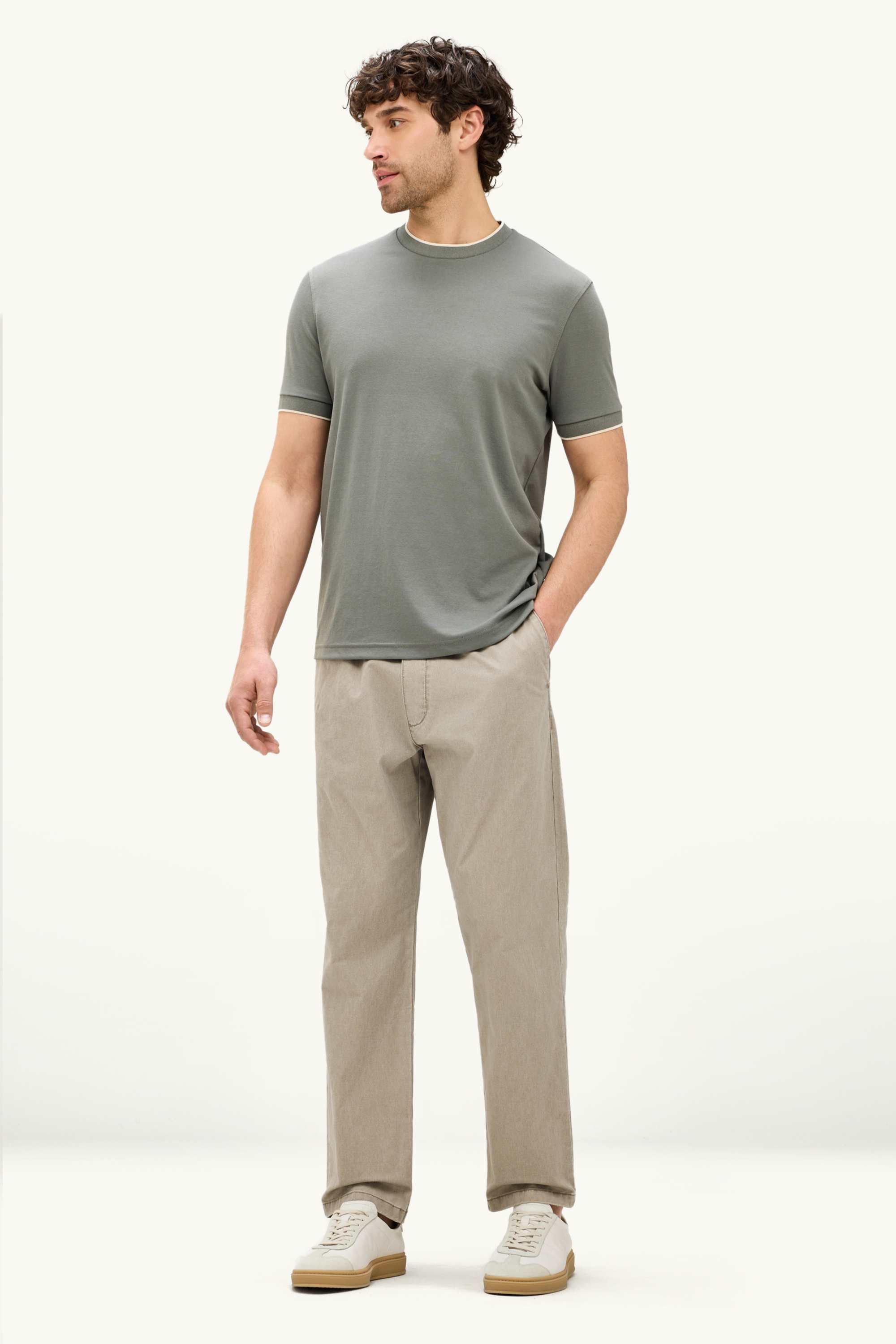 Chinos - slim fit beige