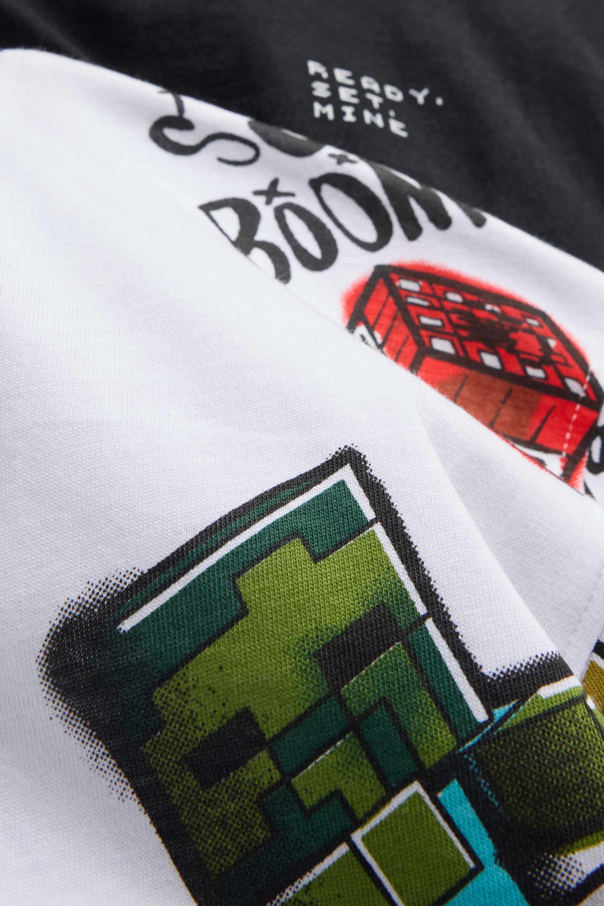 Multipack of 2 - Minecraft - short sleeve T-shirt white