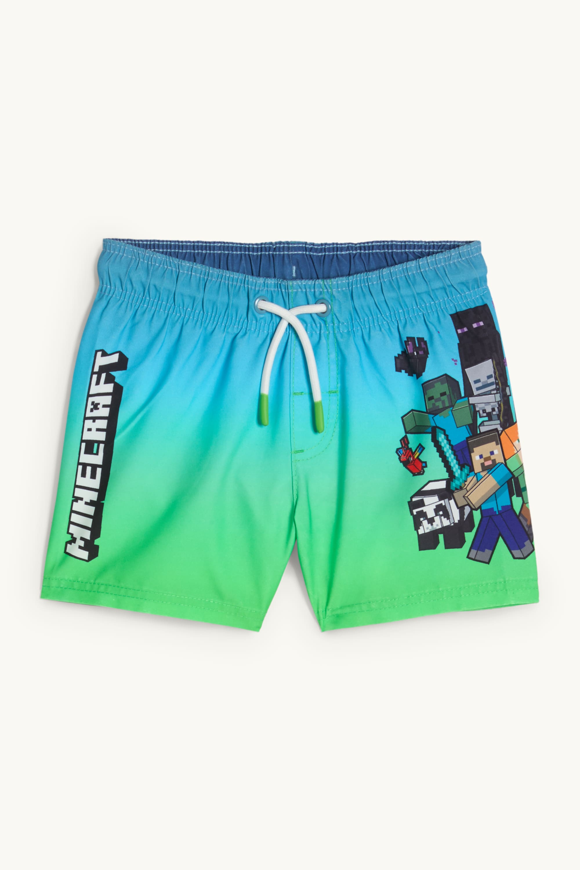 Minecraft - swim shorts light green