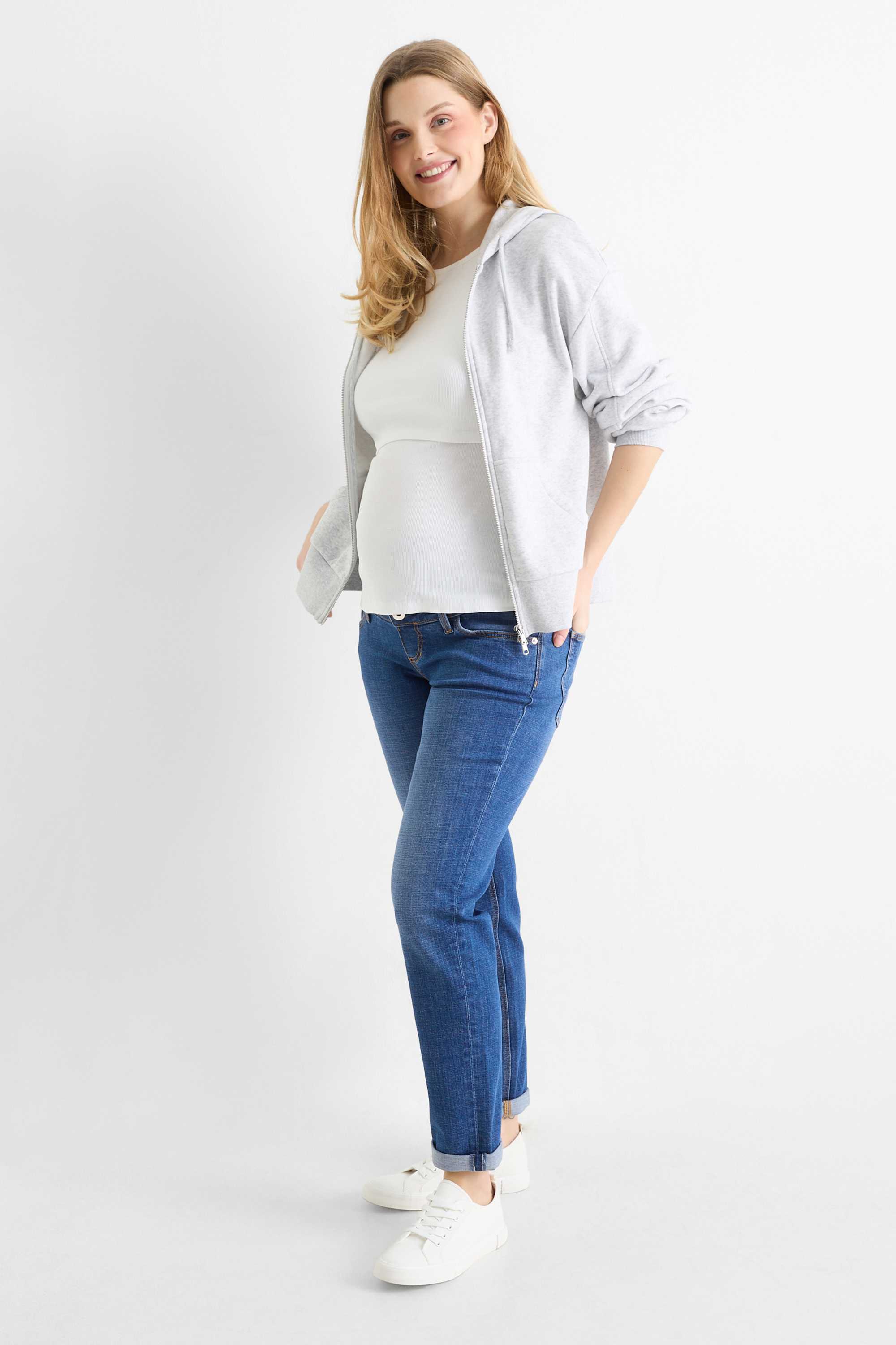 Maternity jeans - jegging jeans - LYCRA® blue denim