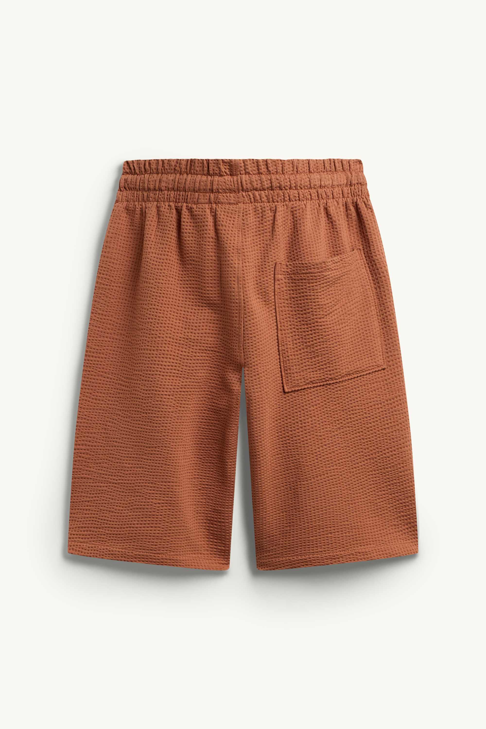 Sweat shorts - textured brown