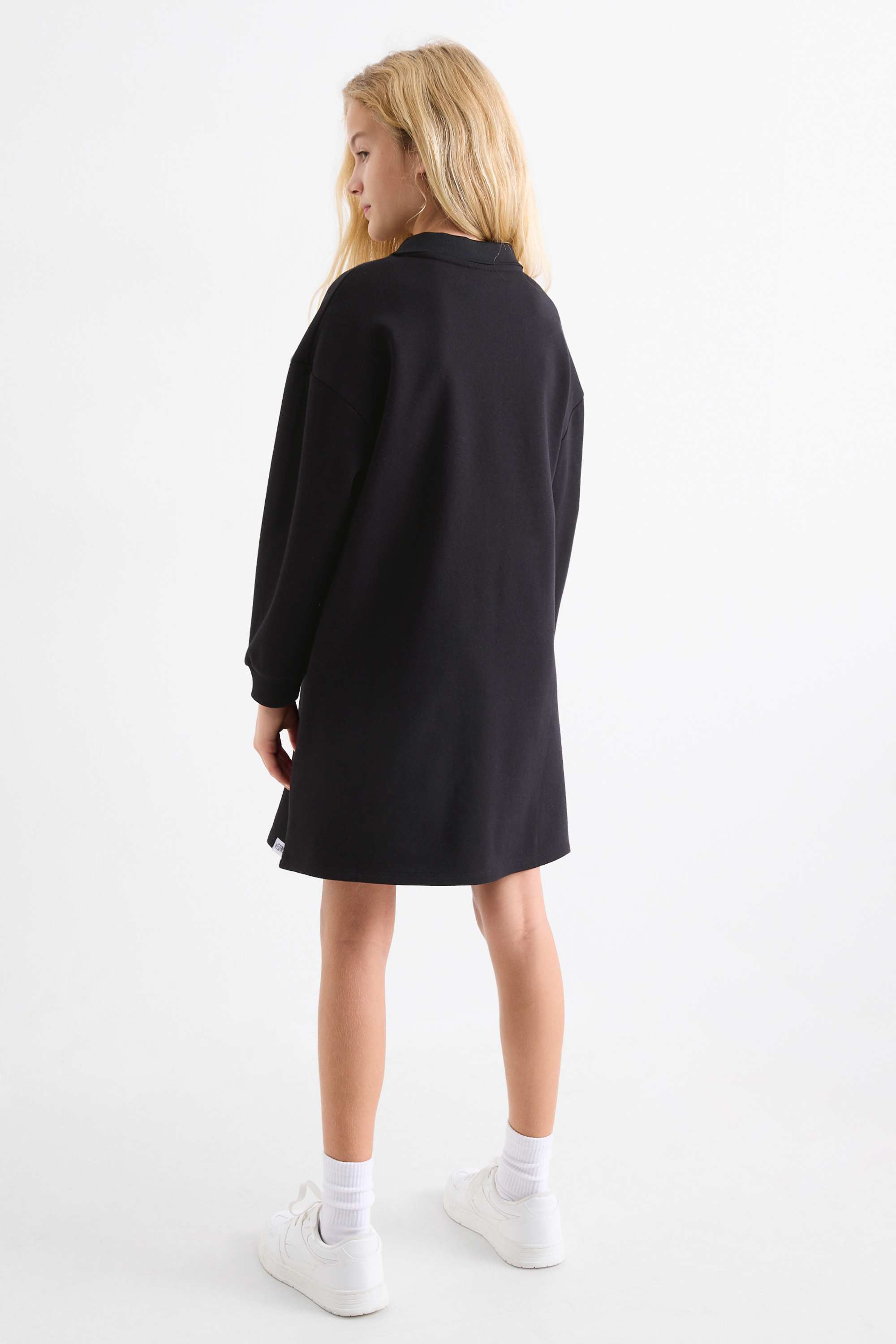 Wednesday - sweatshirt dress - shiny black