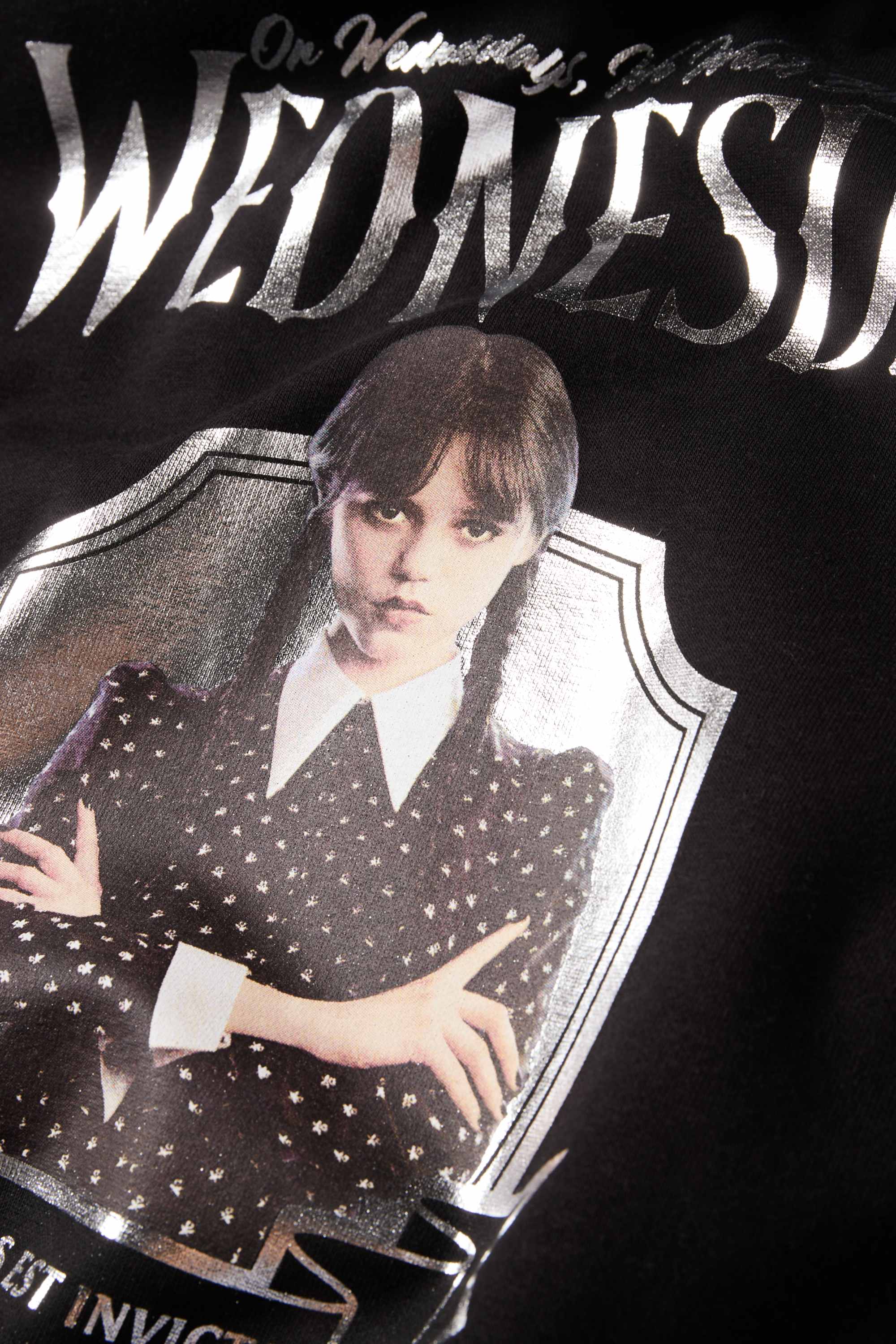 Wednesday - sweatshirt dress - shiny black