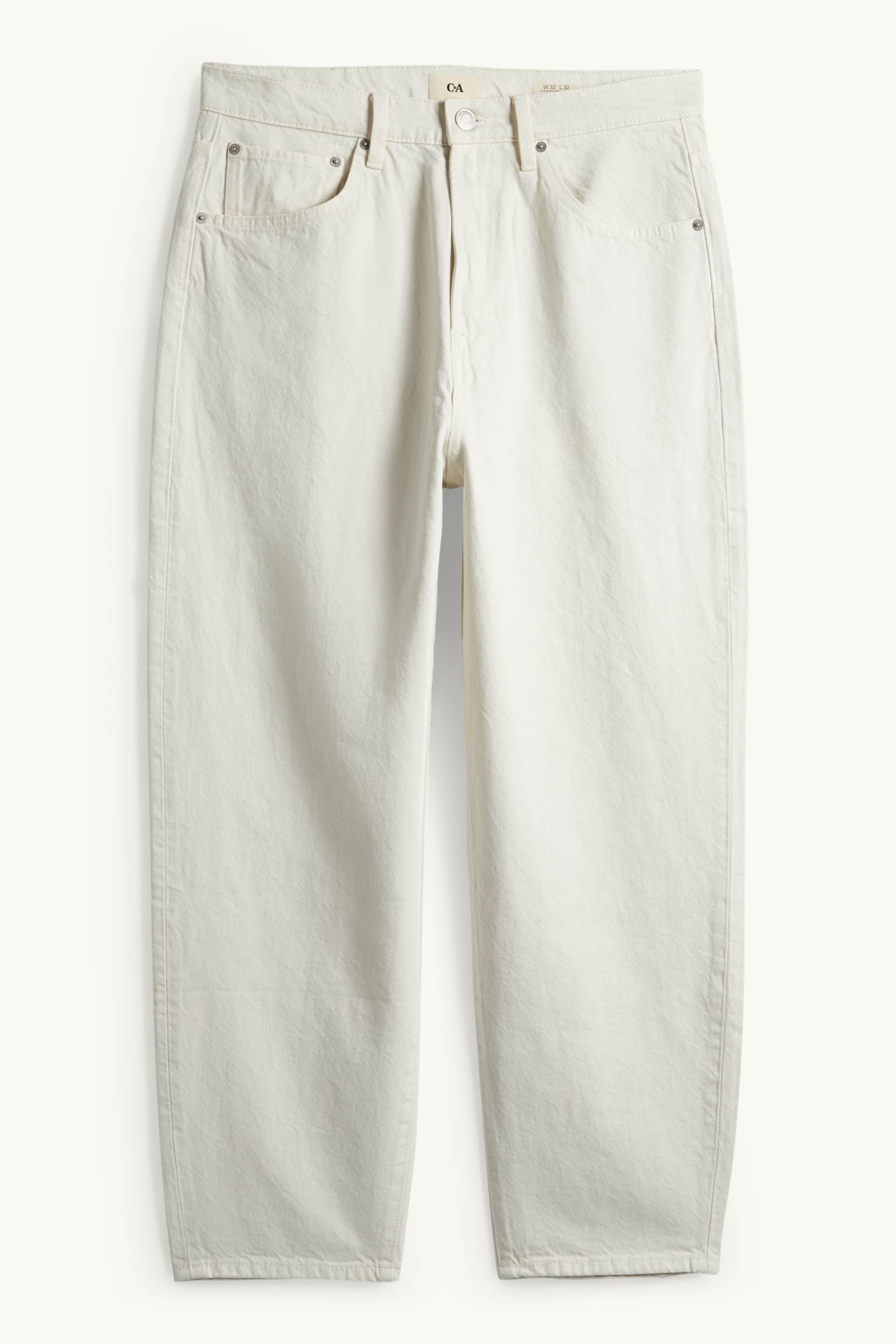 Barrel jeans cremewhite