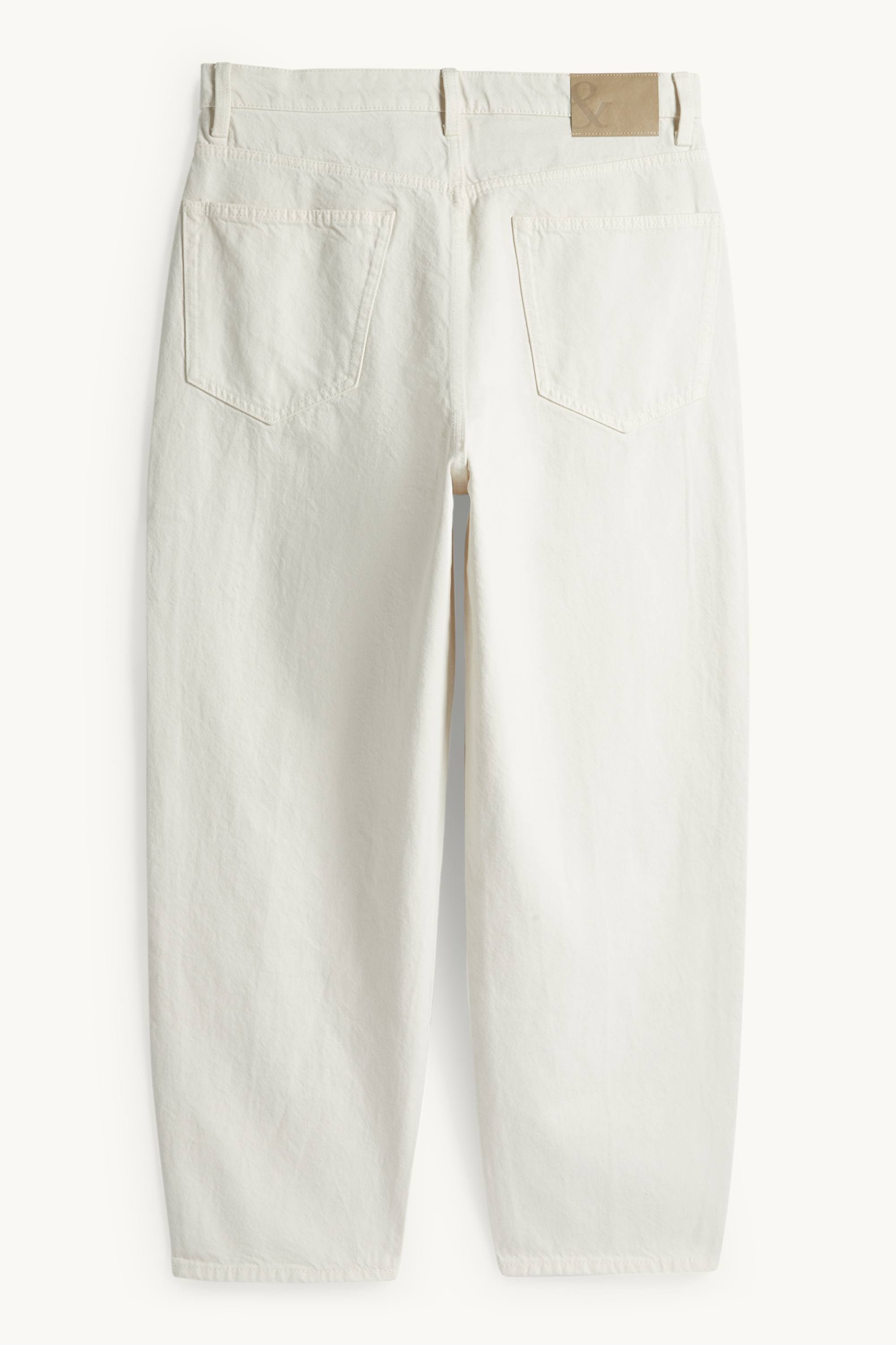 Barrel jeans cremewhite