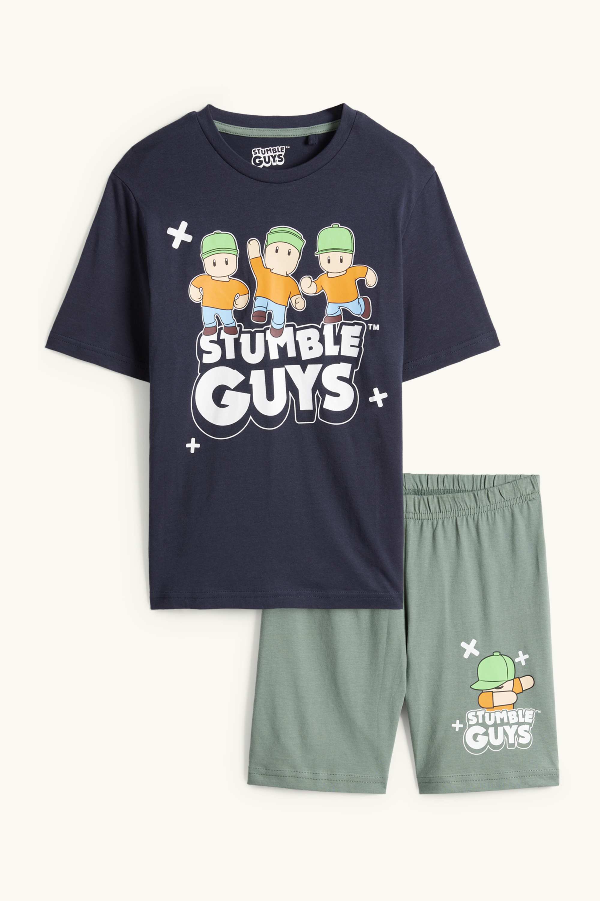 Stumble Guys - short pyjamas - 2 piece dark blue