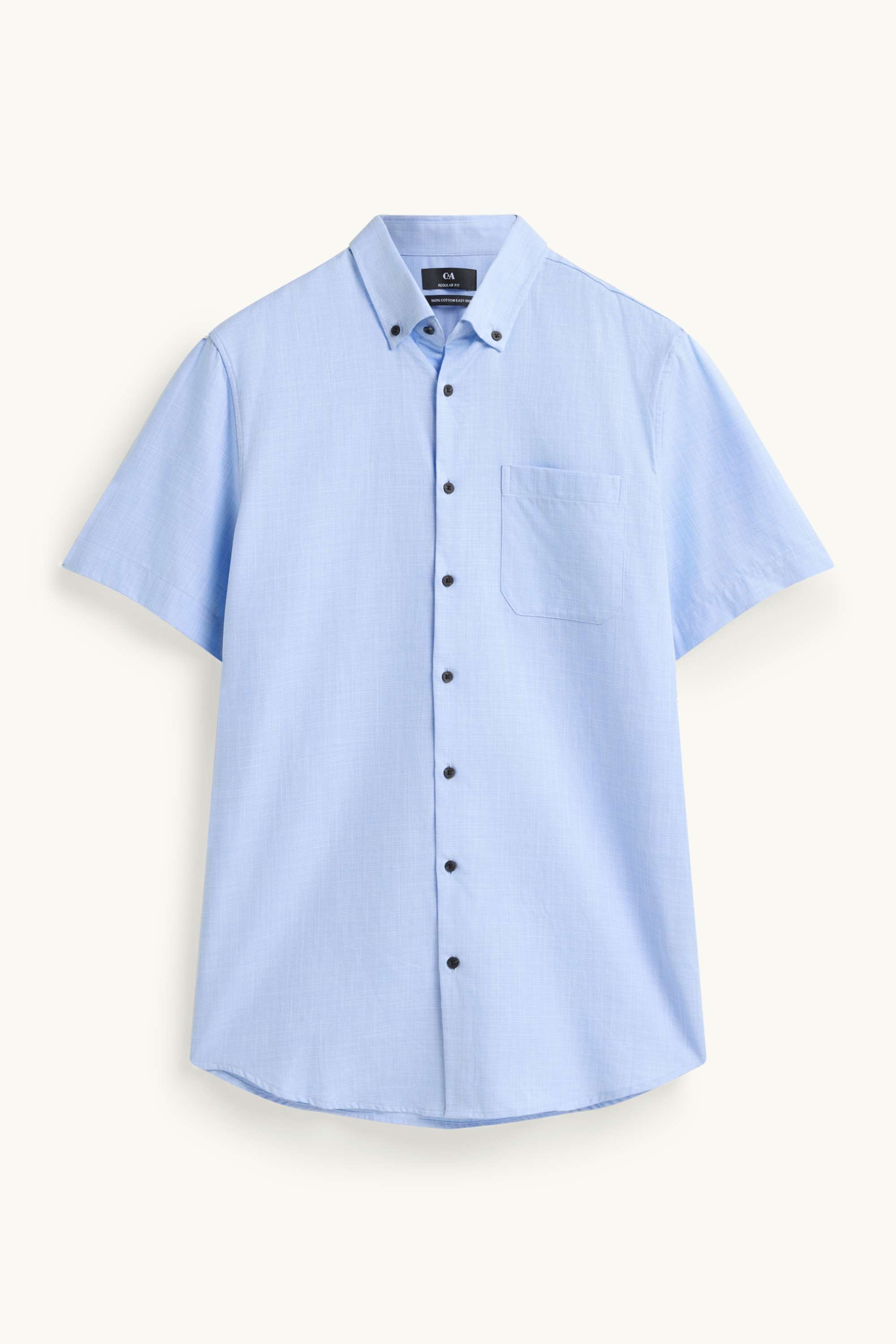 Business shirt - regular fit - button-down collar blue