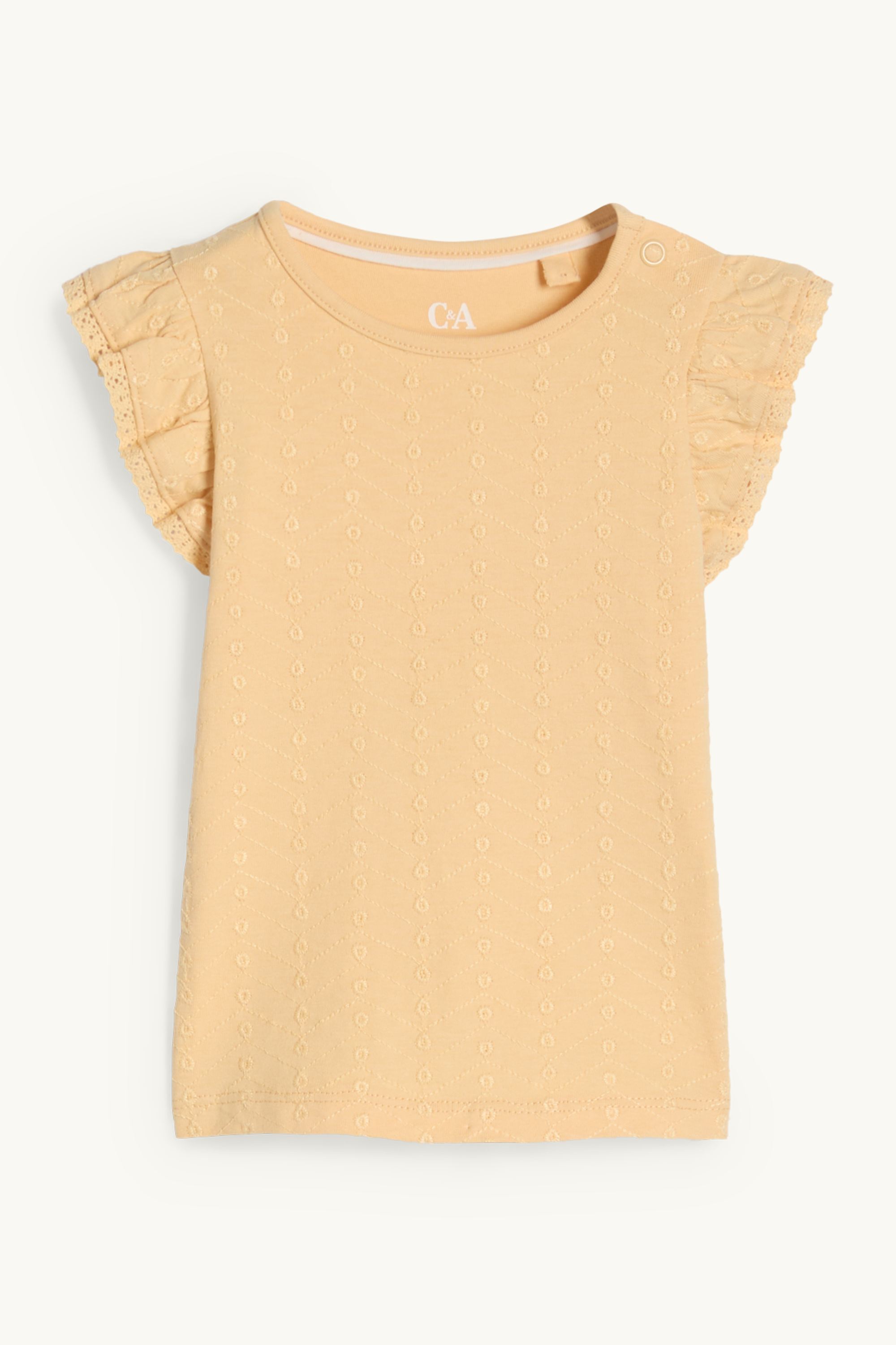 Baby short sleeve T-shirt yellow