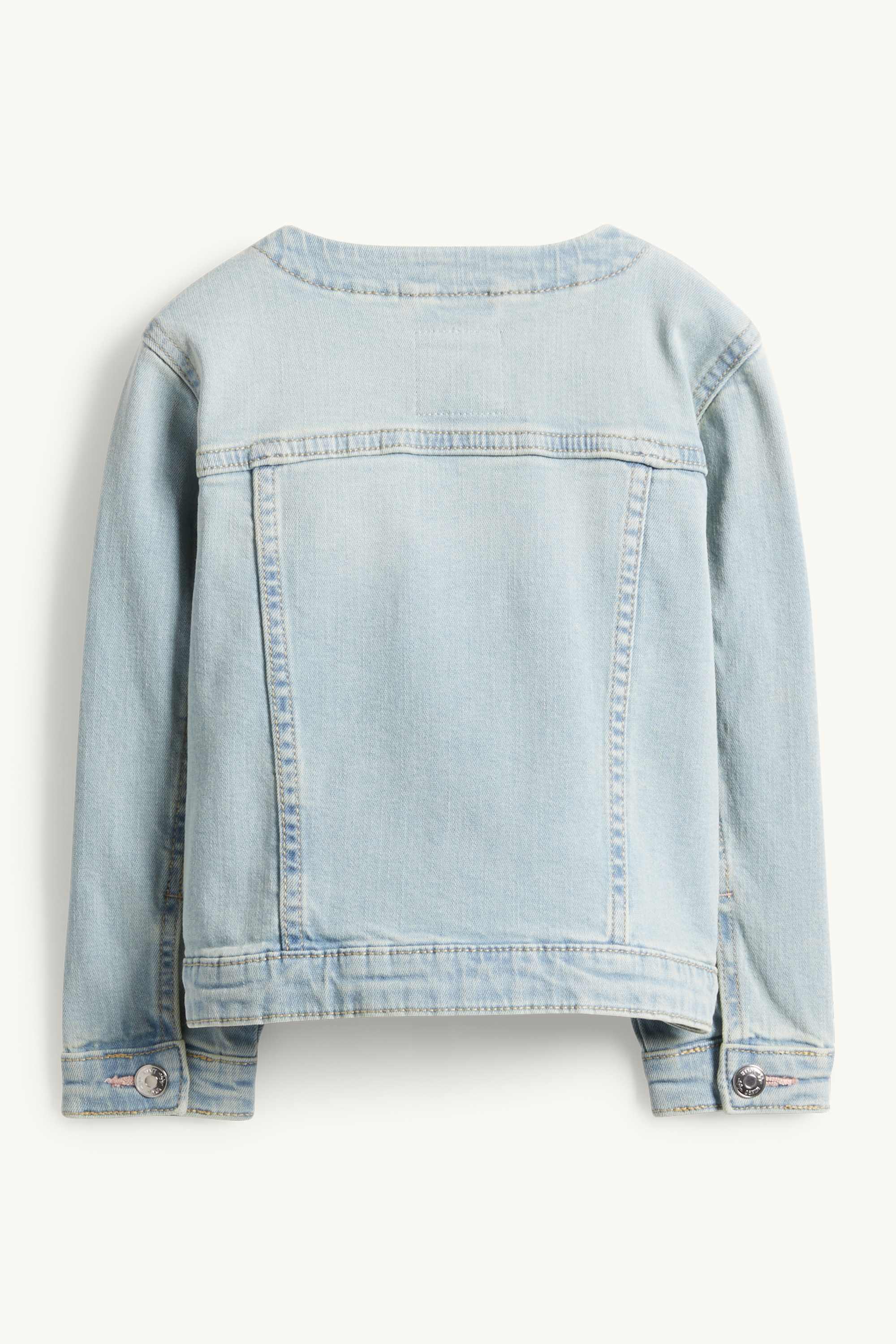 Denim jacket with rhinestones denim-light blue