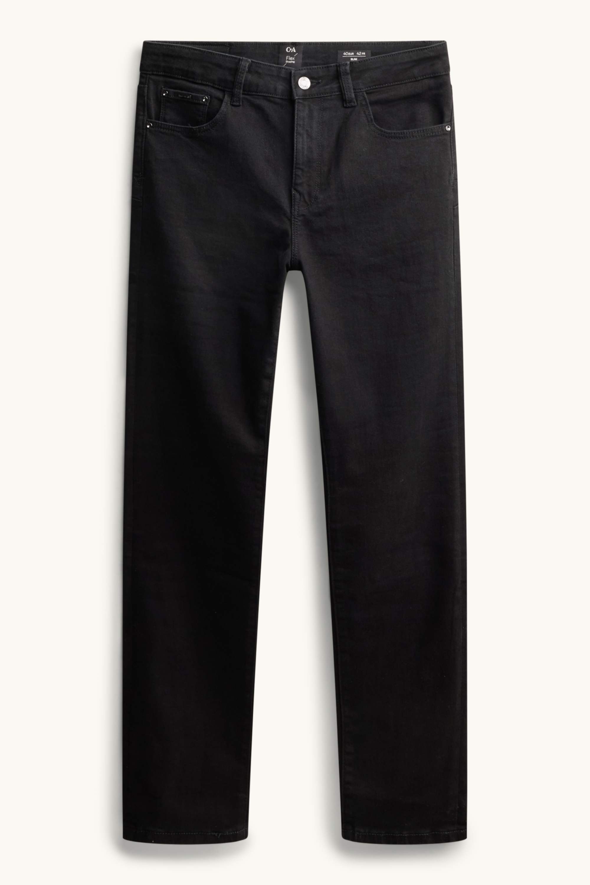 Slim jeans - mid-rise waist - shaping jeans black