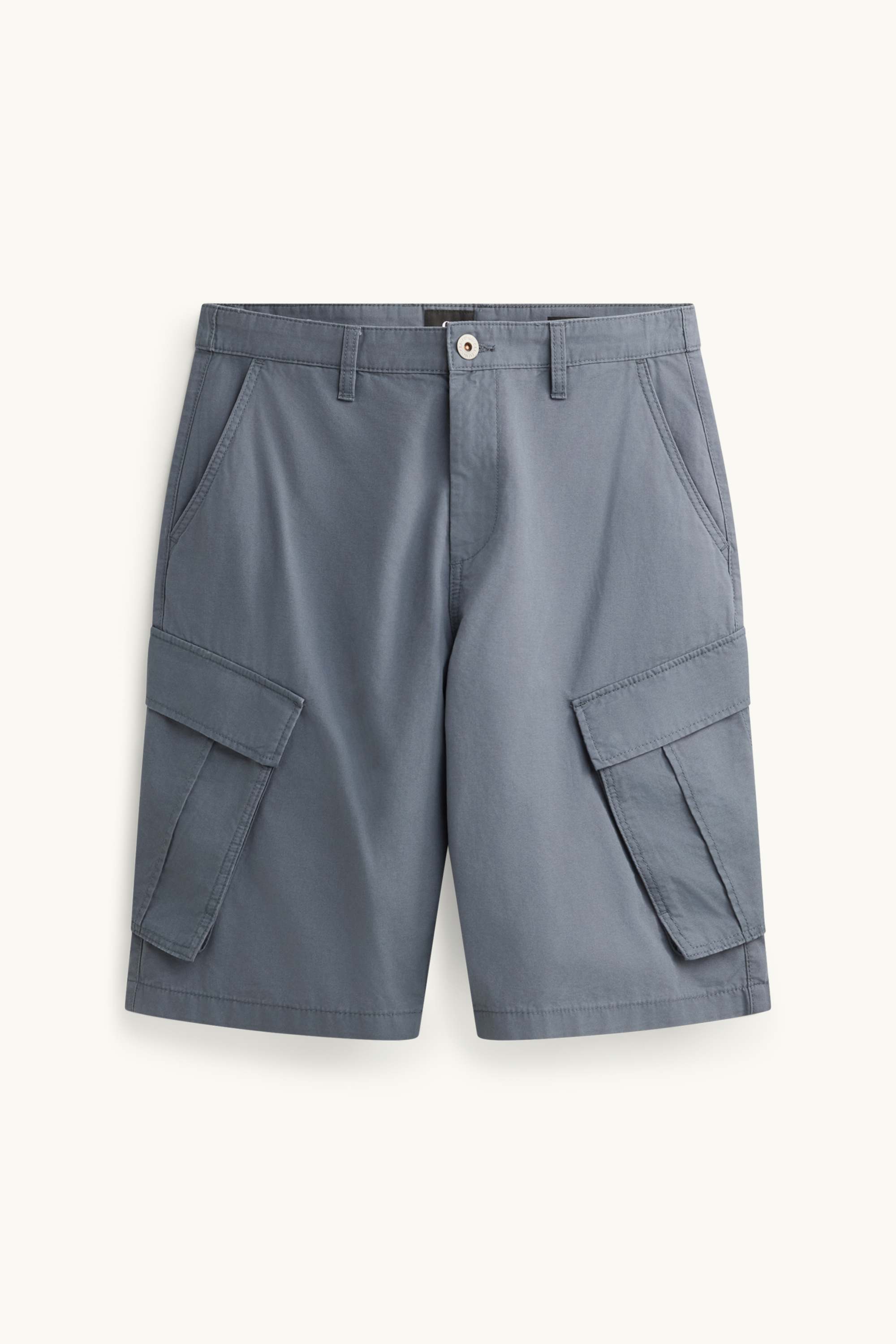Denim cargo Bermuda shorts gray