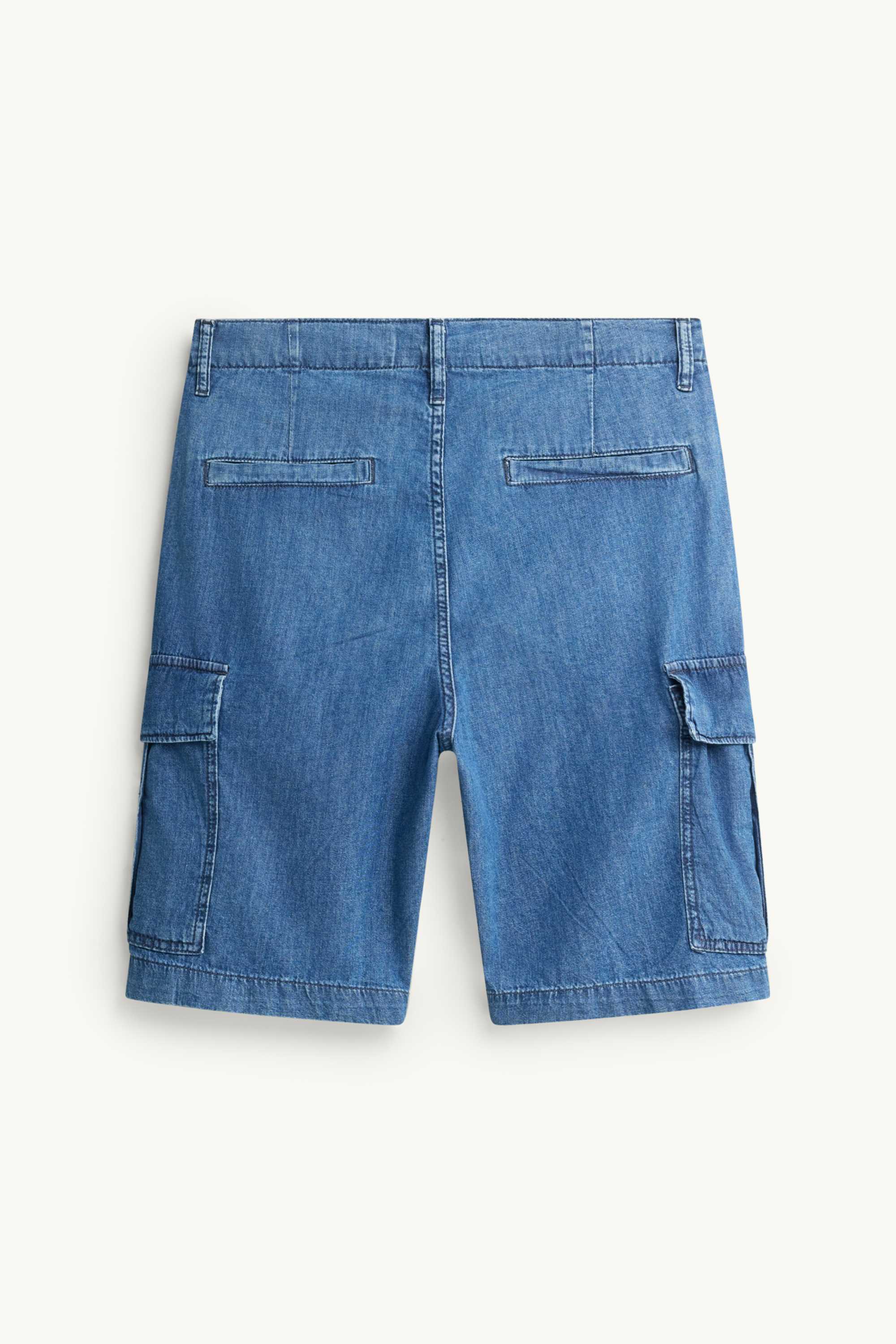 Denim cargo shorts blue