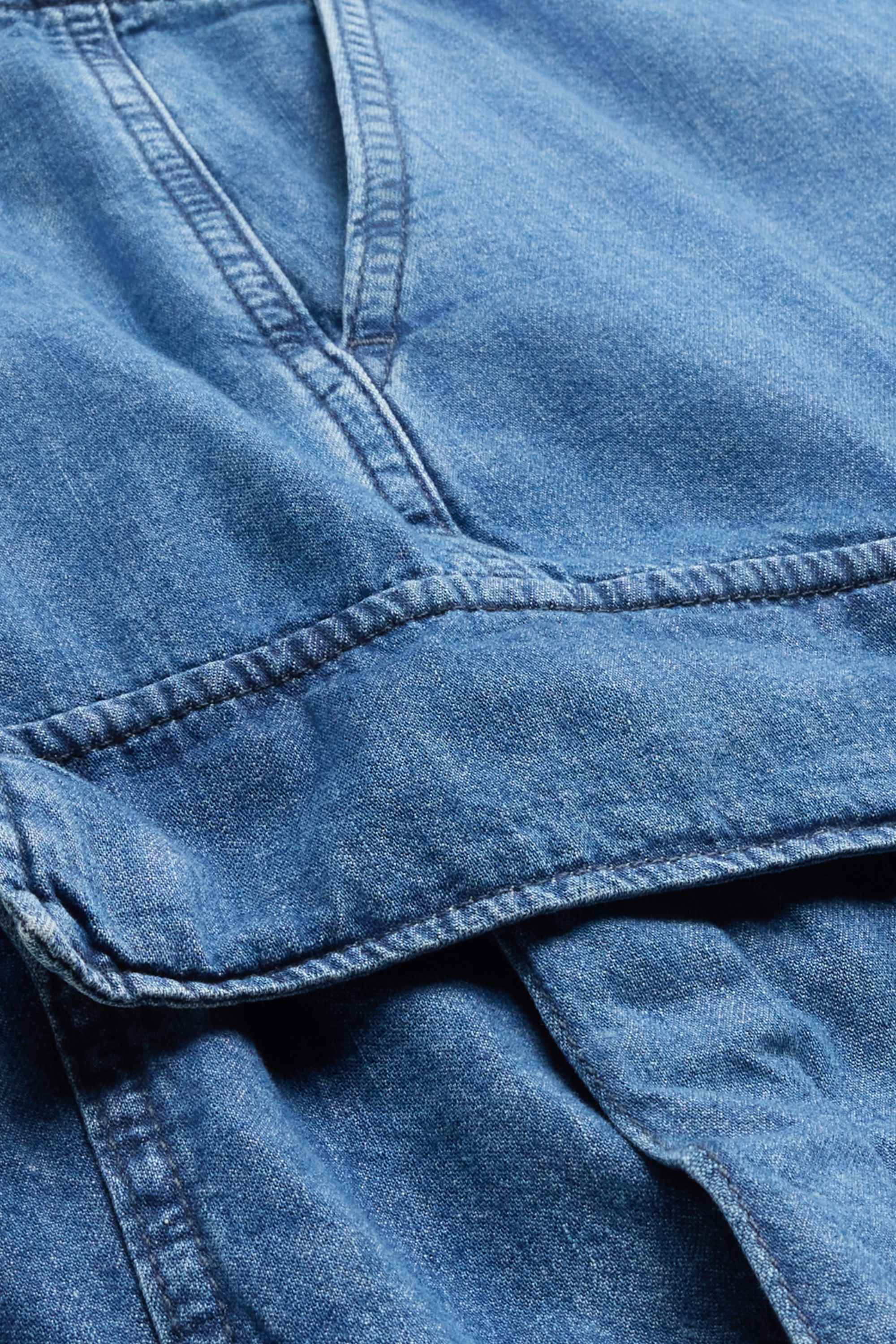 Denim cargo shorts blue