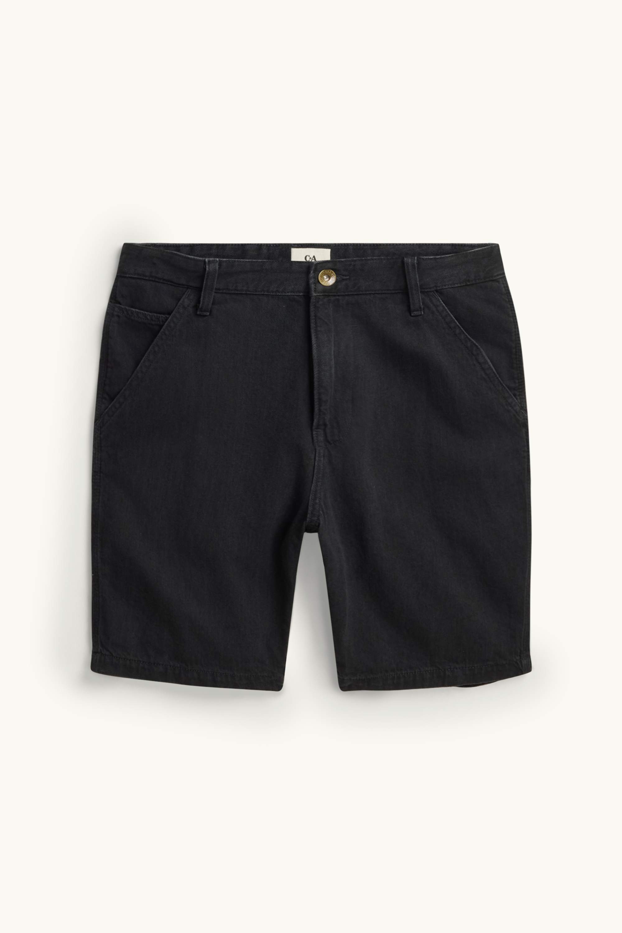 Denim Bermuda shorts - relaxed fit black