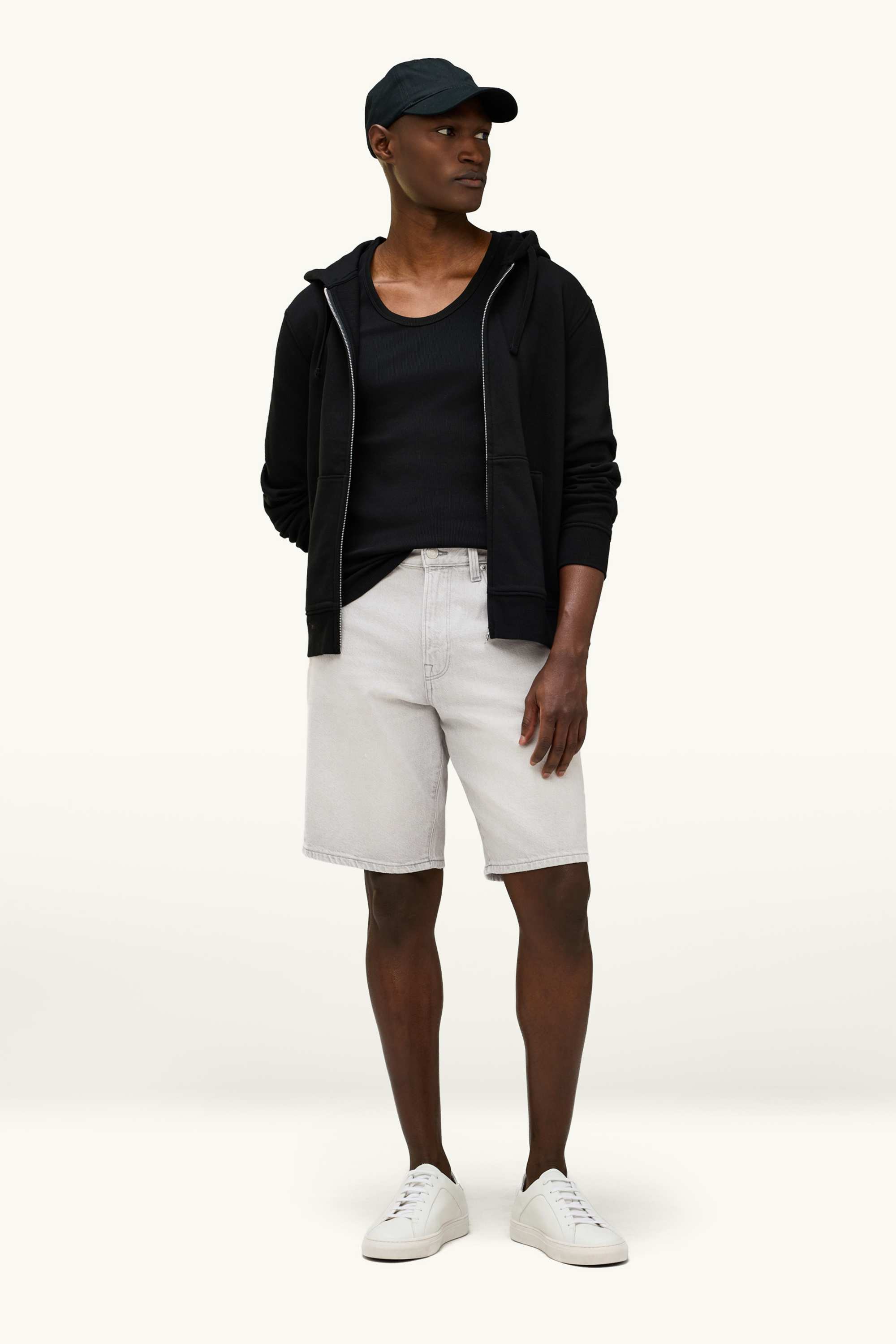 Denim shorts denim-light gray