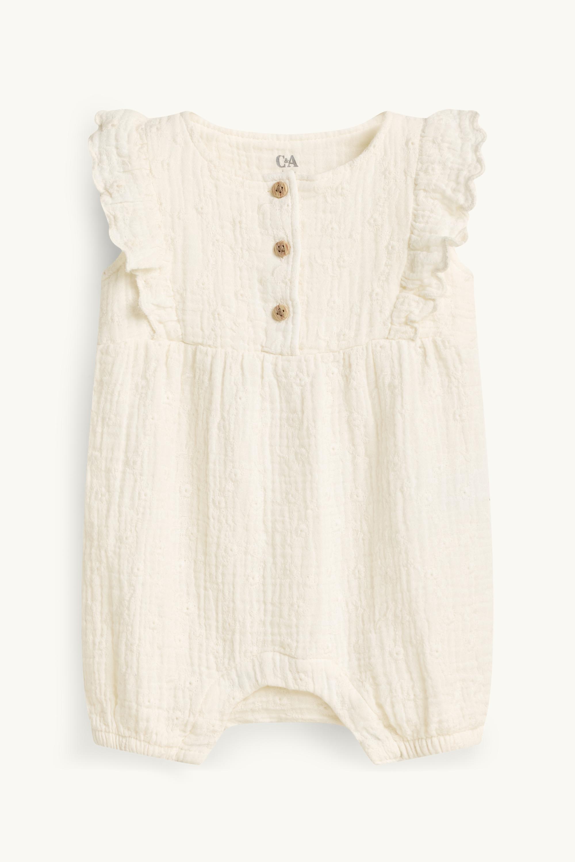 Newborn outfit - textured cremewhite