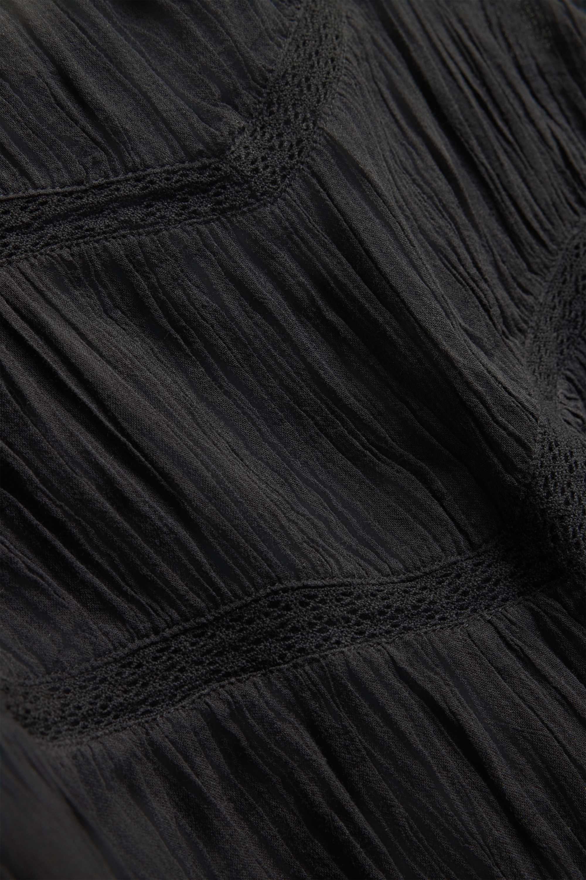 Blouse top - broderie anglaise black