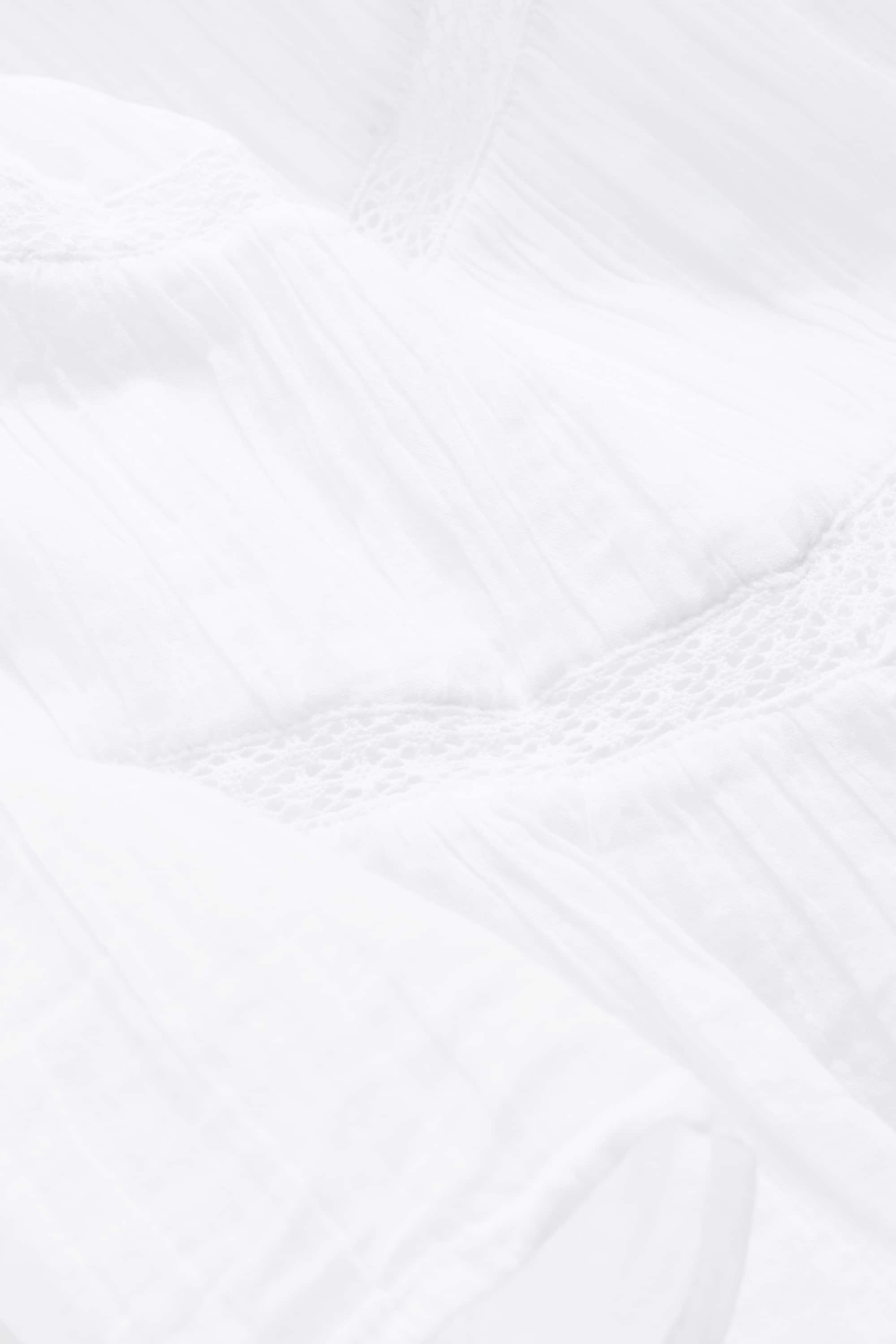 Blouse top - broderie anglaise white