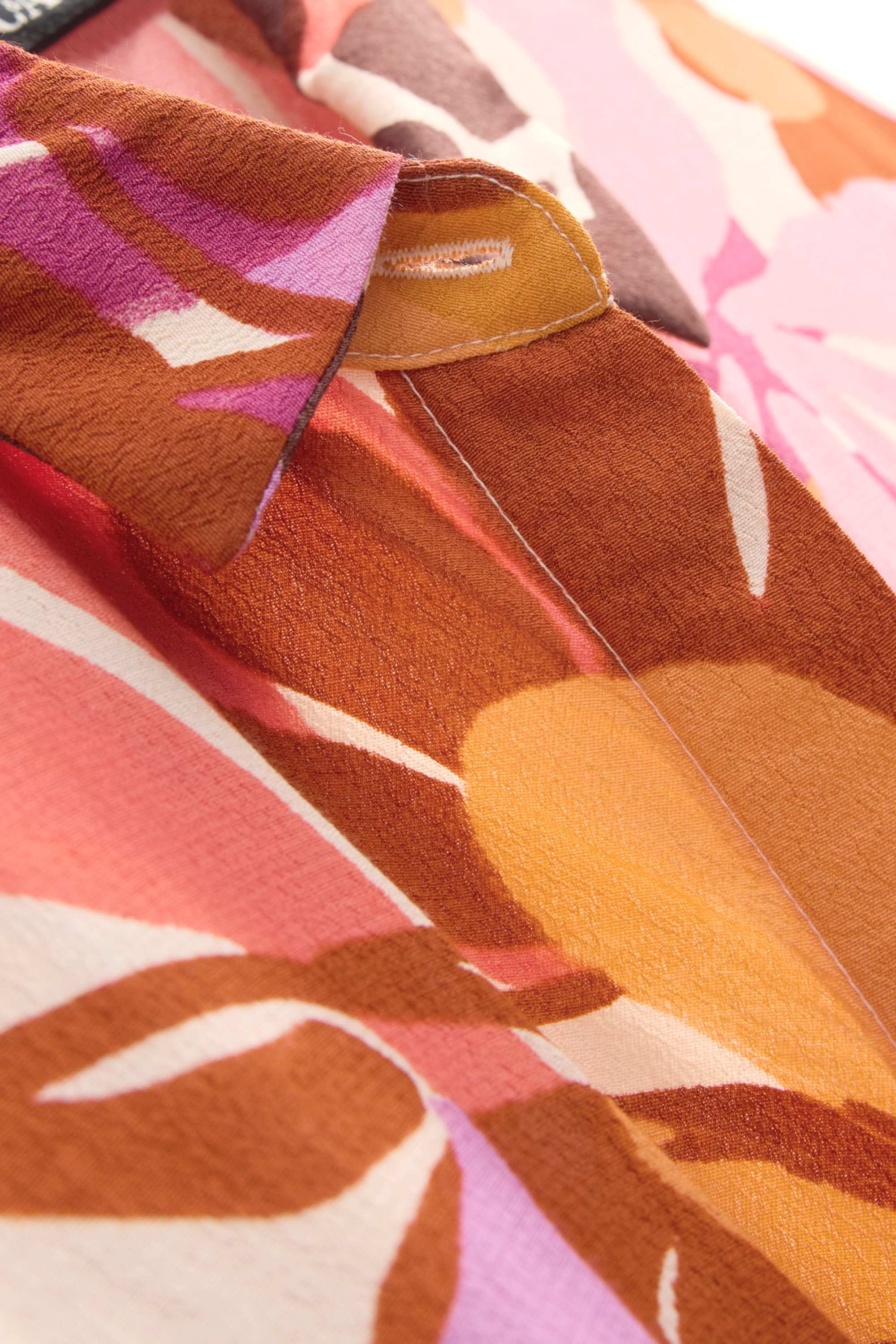 Shirt blouse - patterned - textured rose / orange