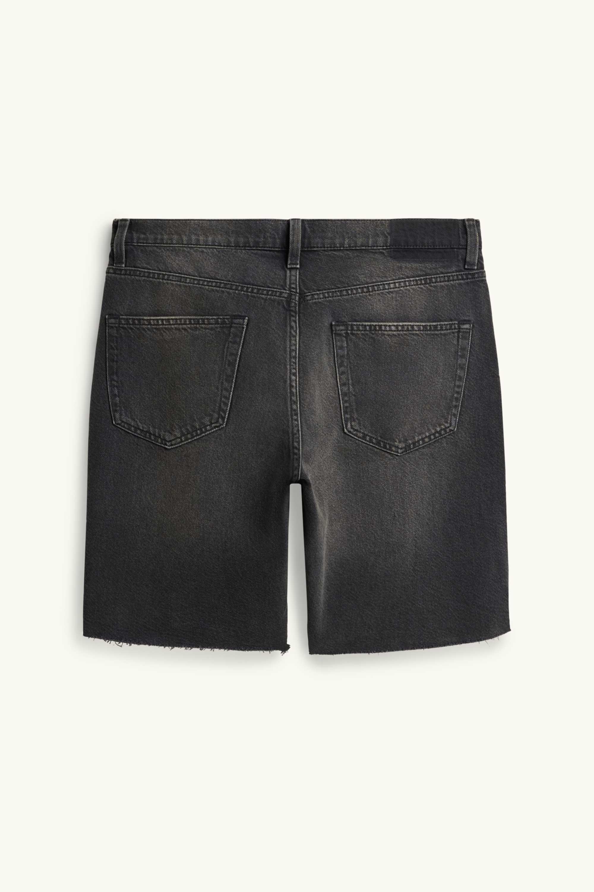 Denim Bermuda shorts black