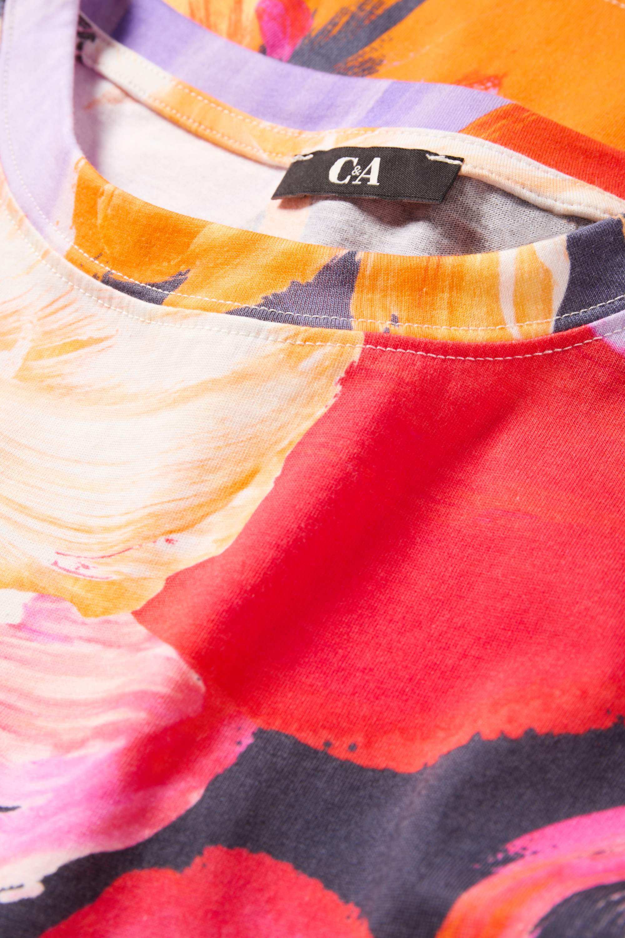 T-shirt - relaxed fit - floral multicoloured