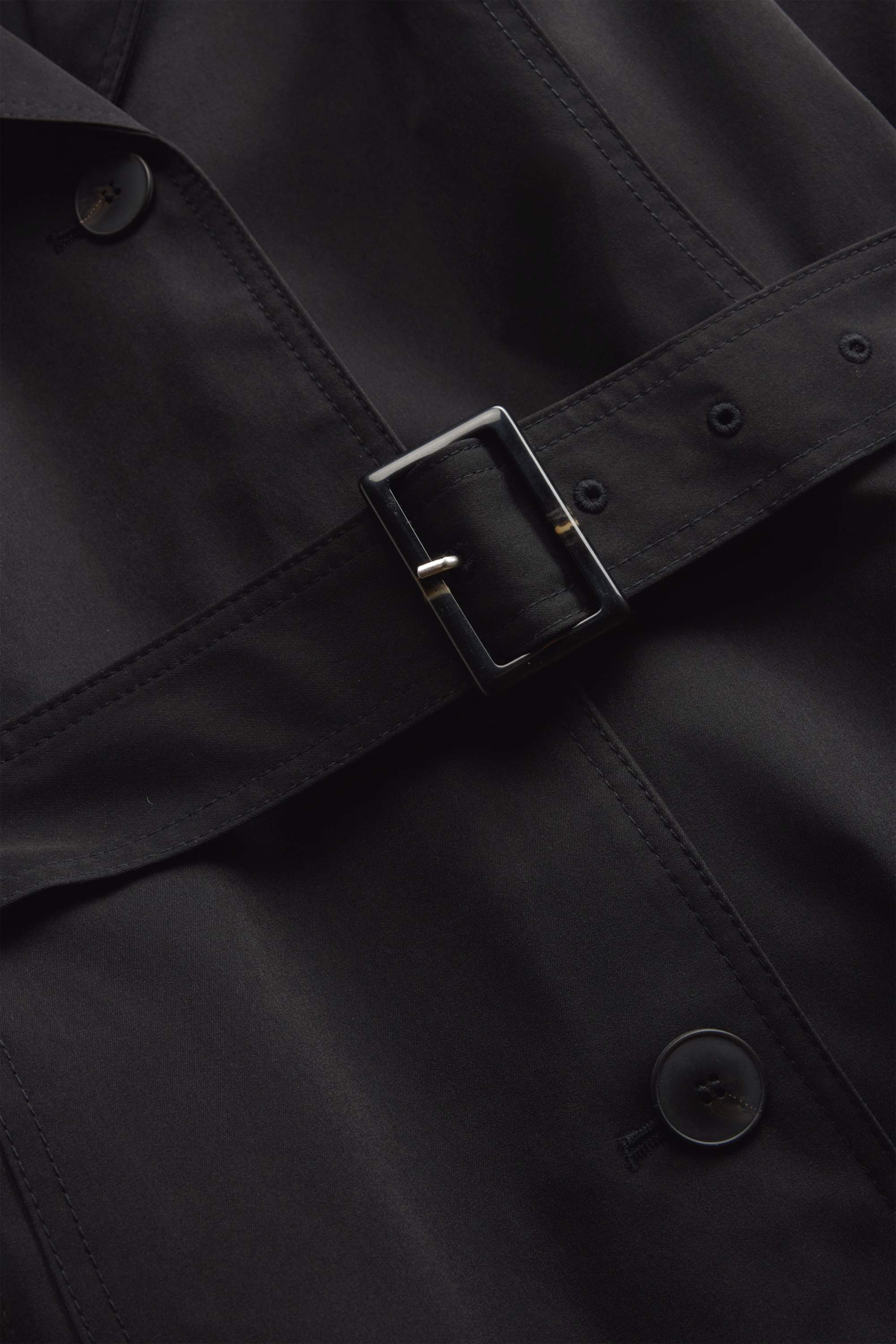 Trench coat - water-repellent black