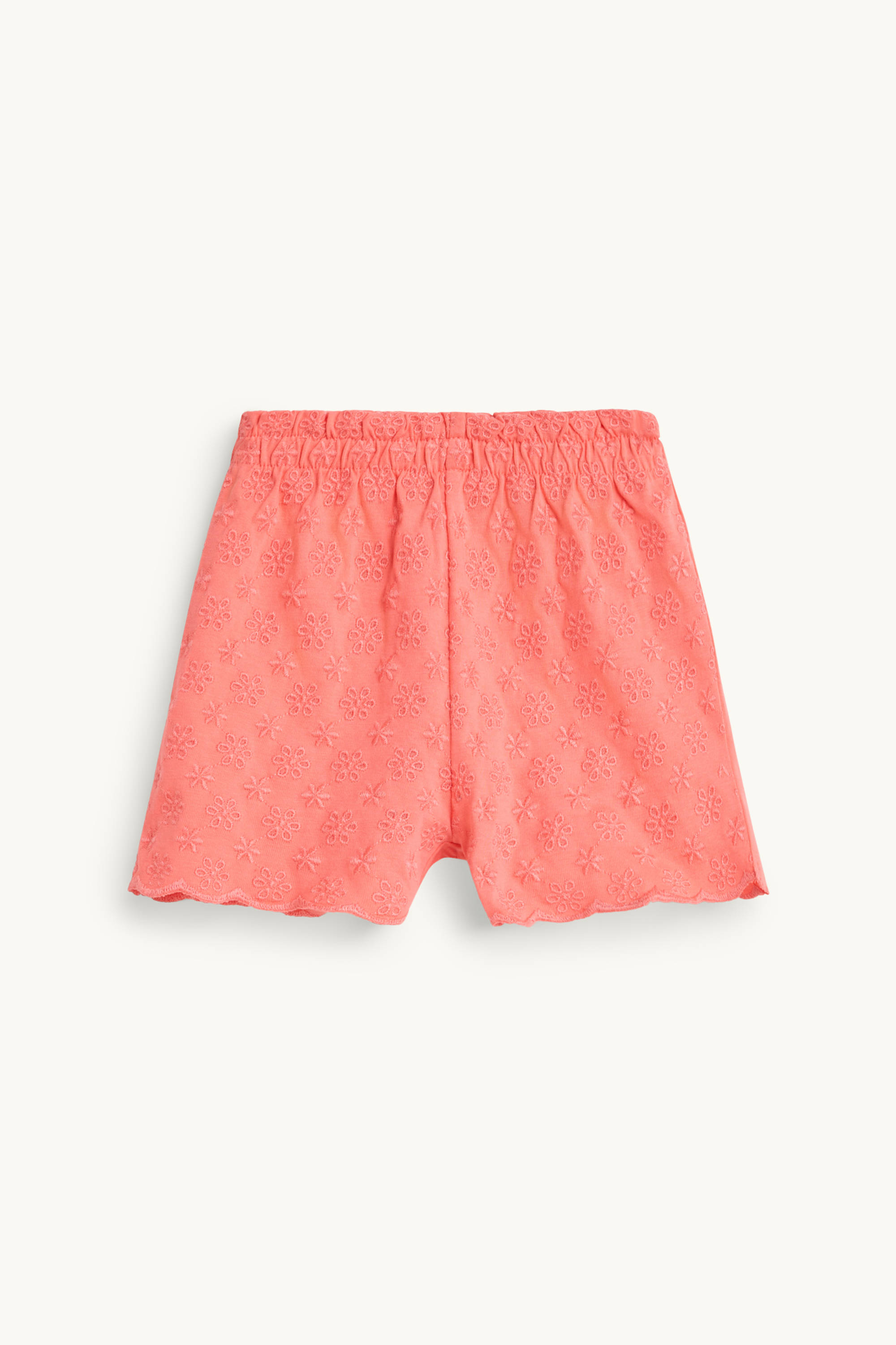 Baby shorts - broderie anglaise orange