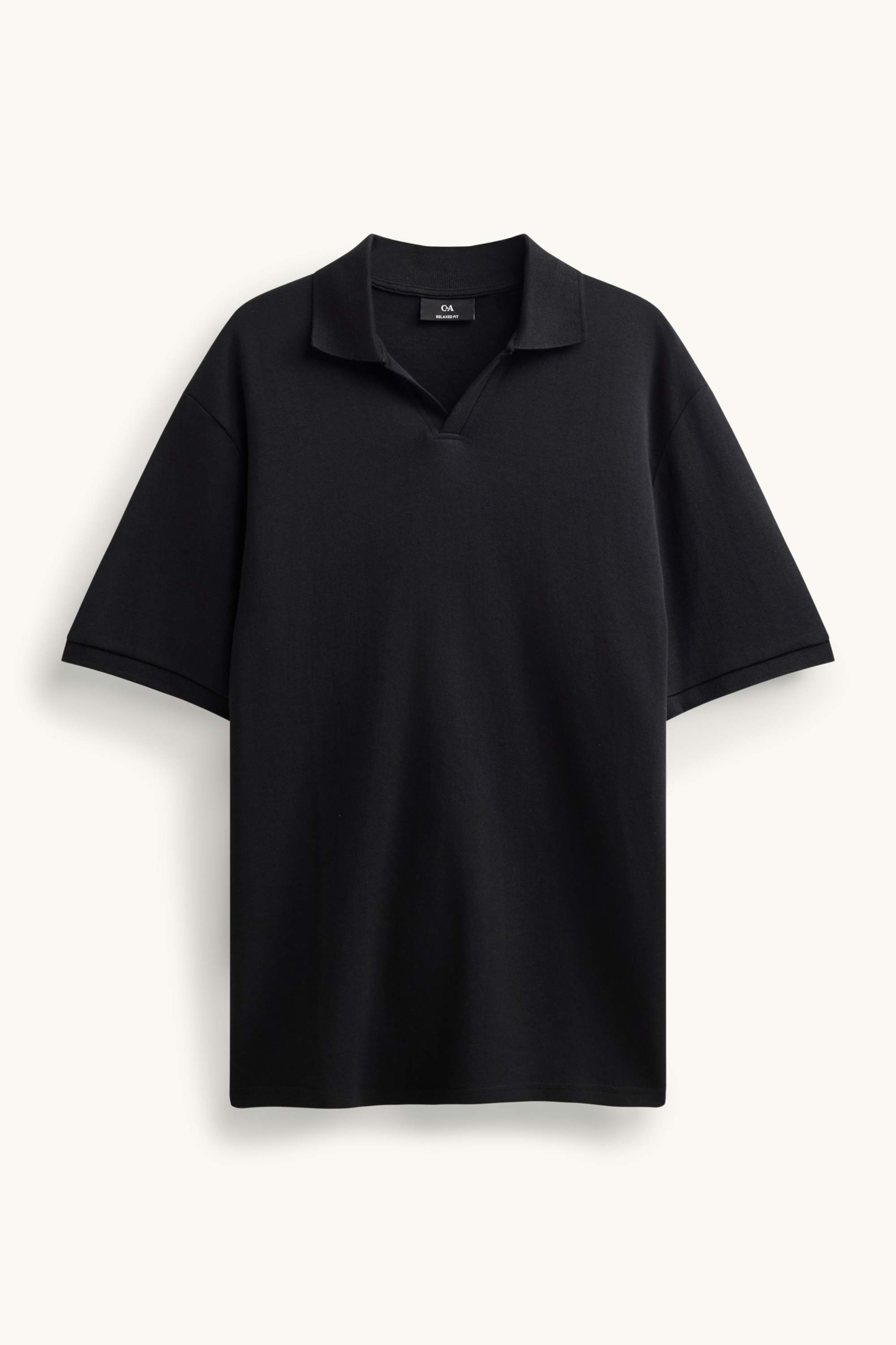 Polo shirt - relaxed fit black