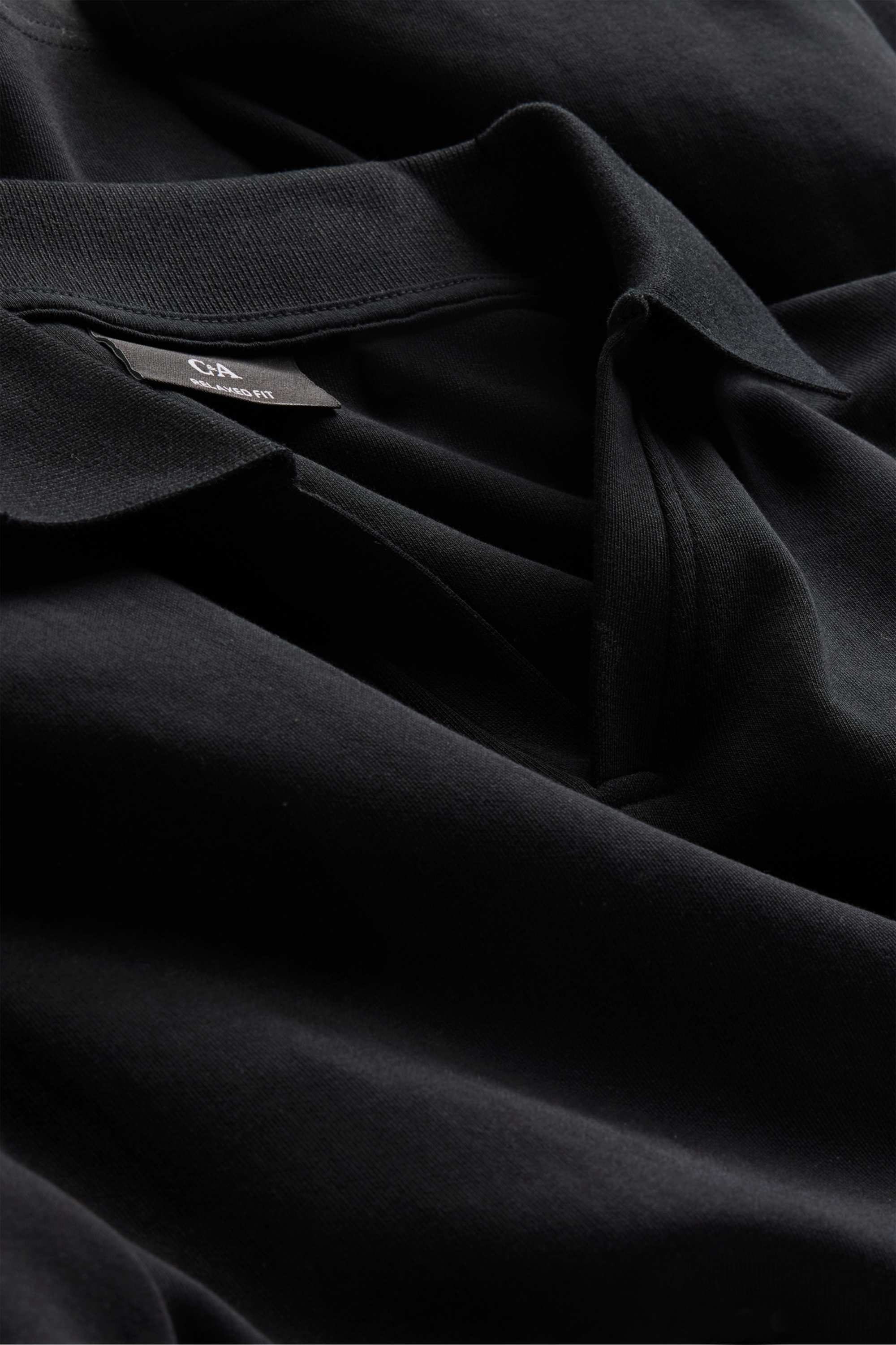Polo shirt - relaxed fit black
