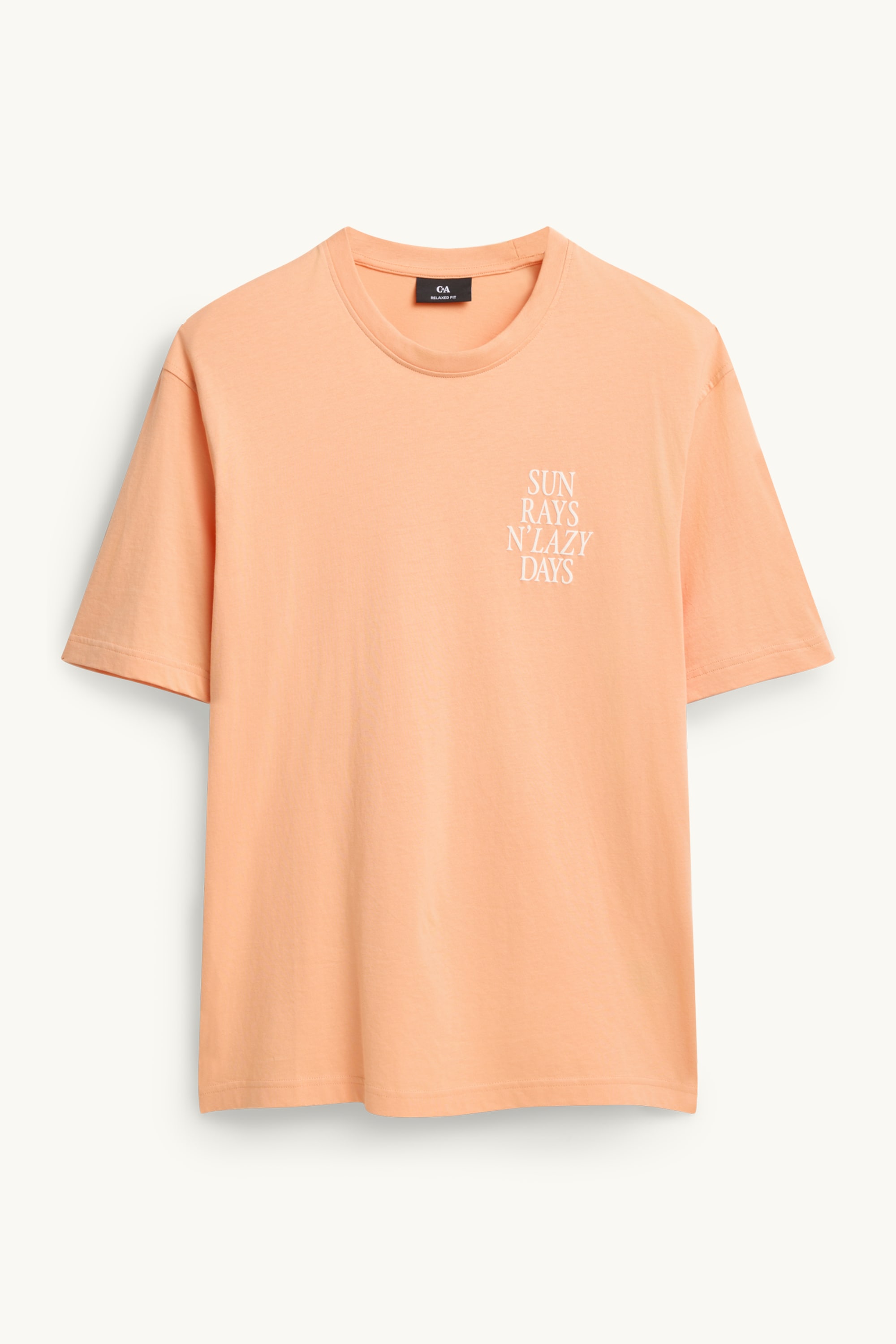 T-shirt - regular fit apricot