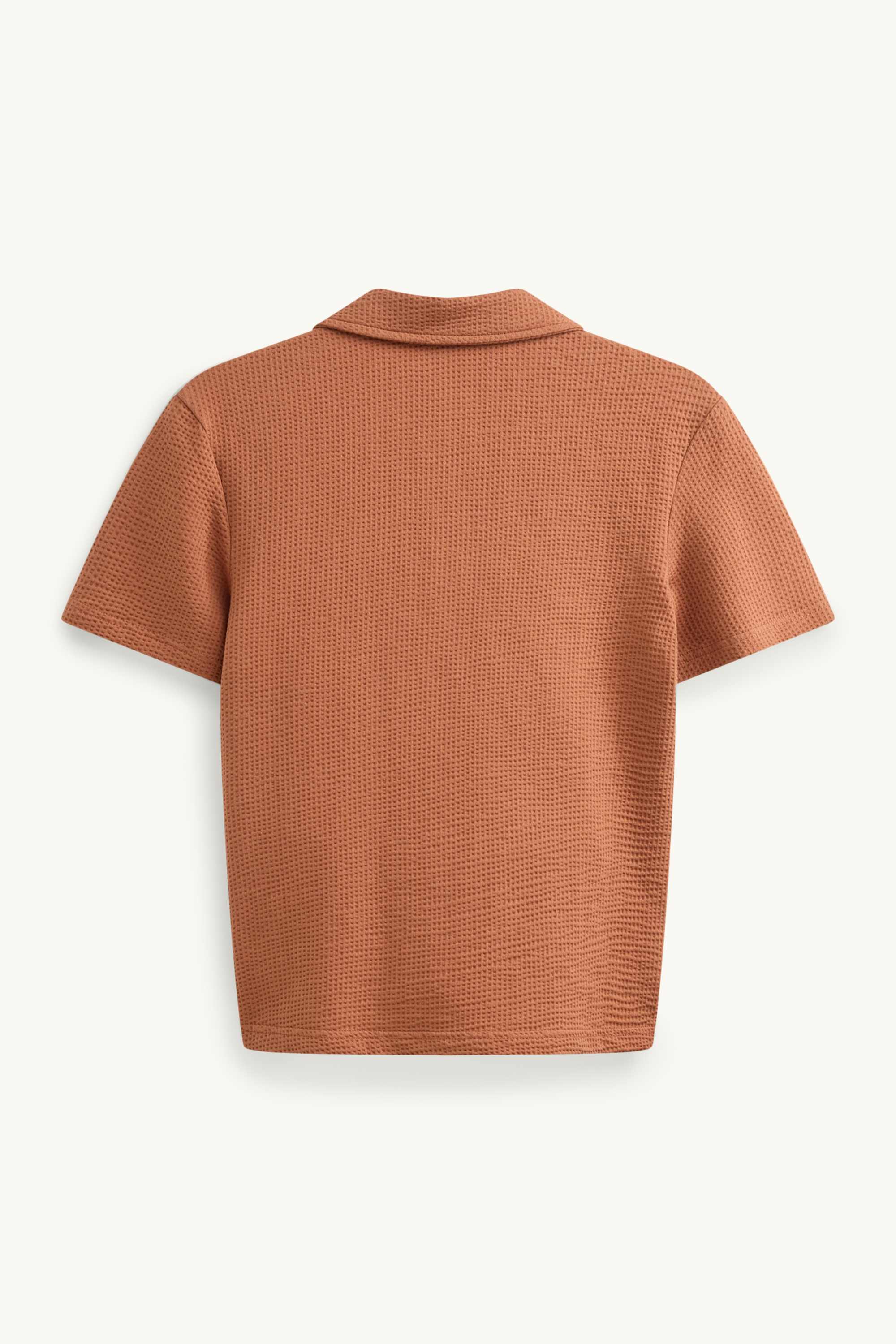 Palms - shirt - textured brown