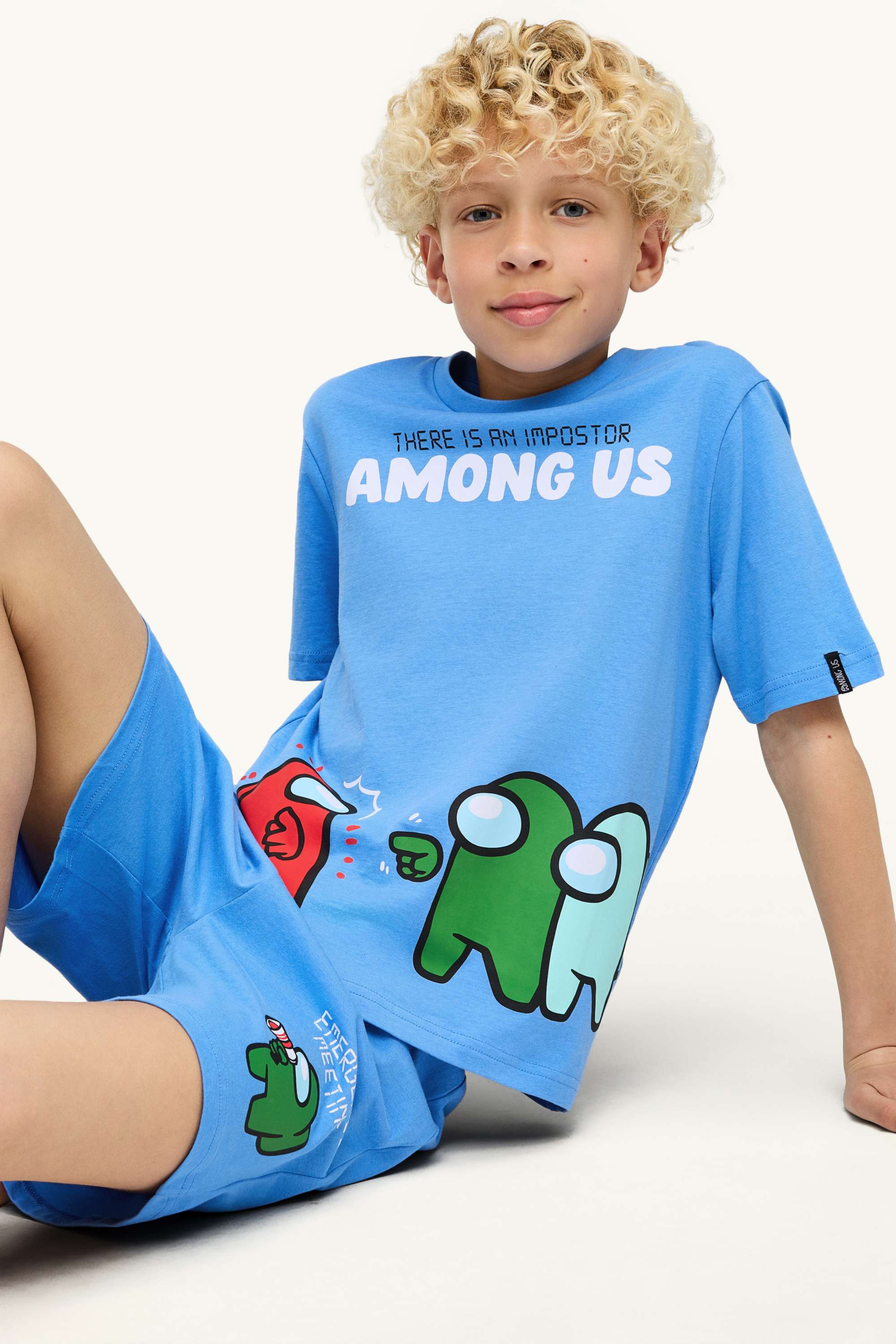 Among Us - short pyjamas - 2 piece blue