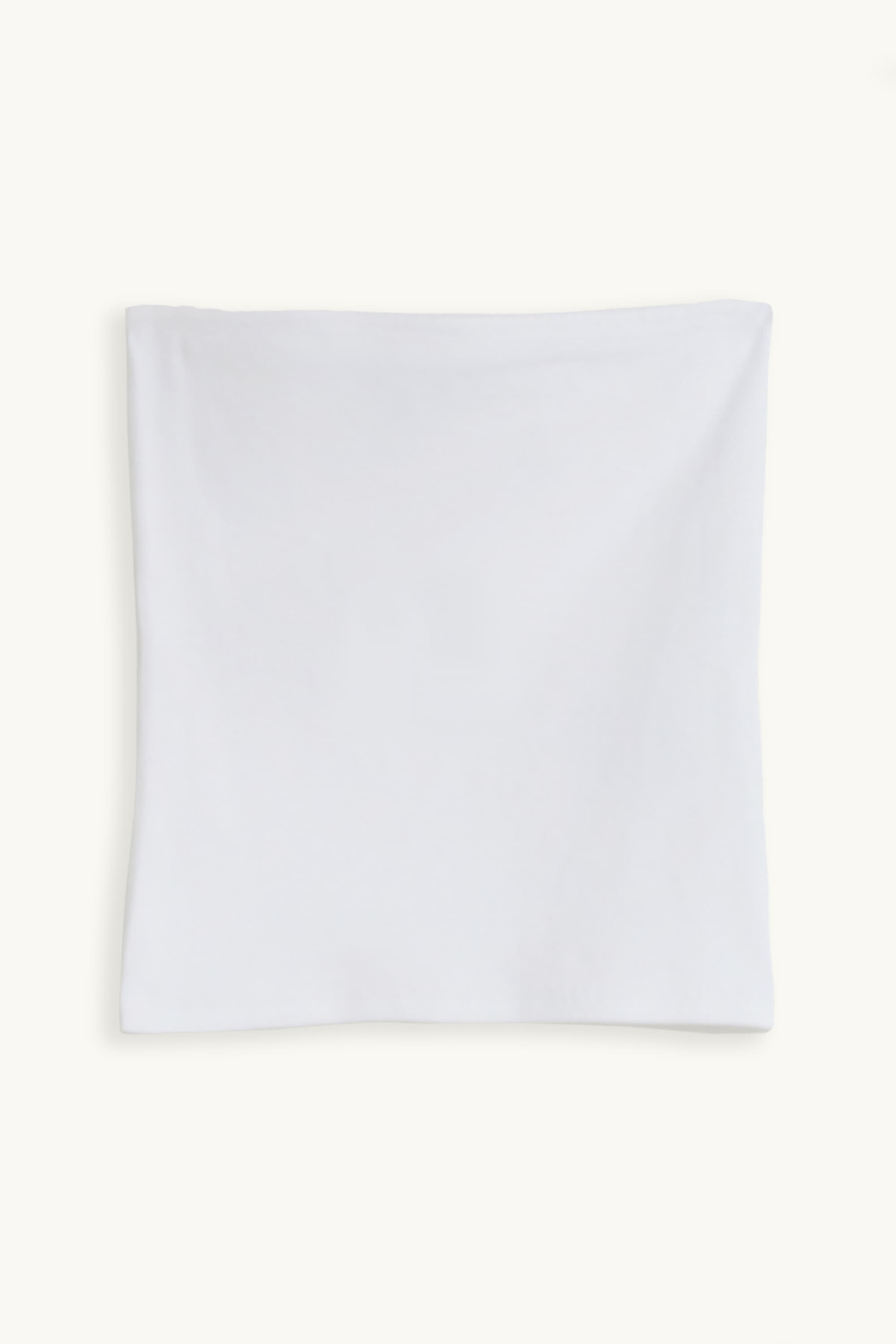 Cropped bandeau top white