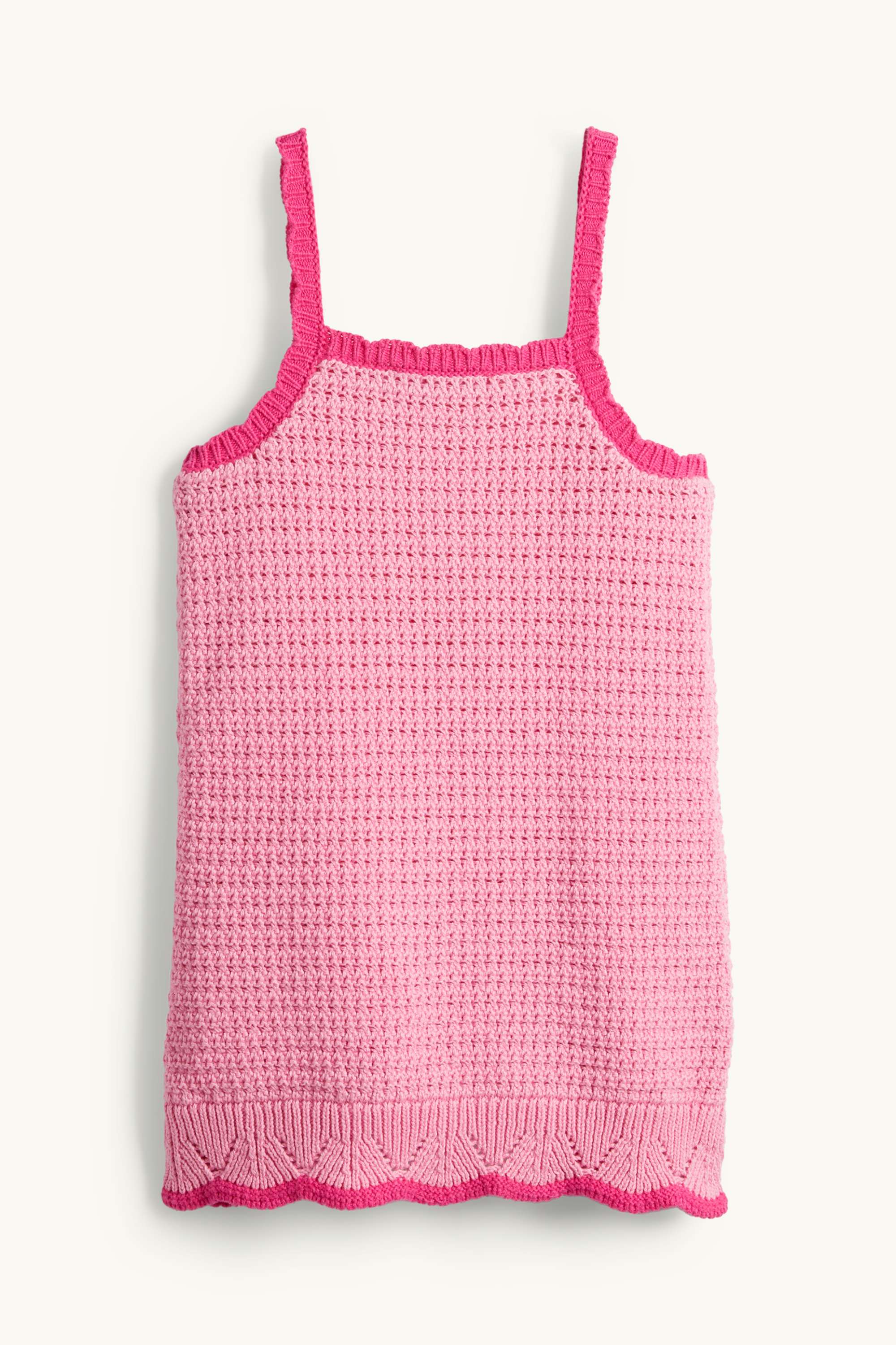 Strawberries - crocheted dress pink