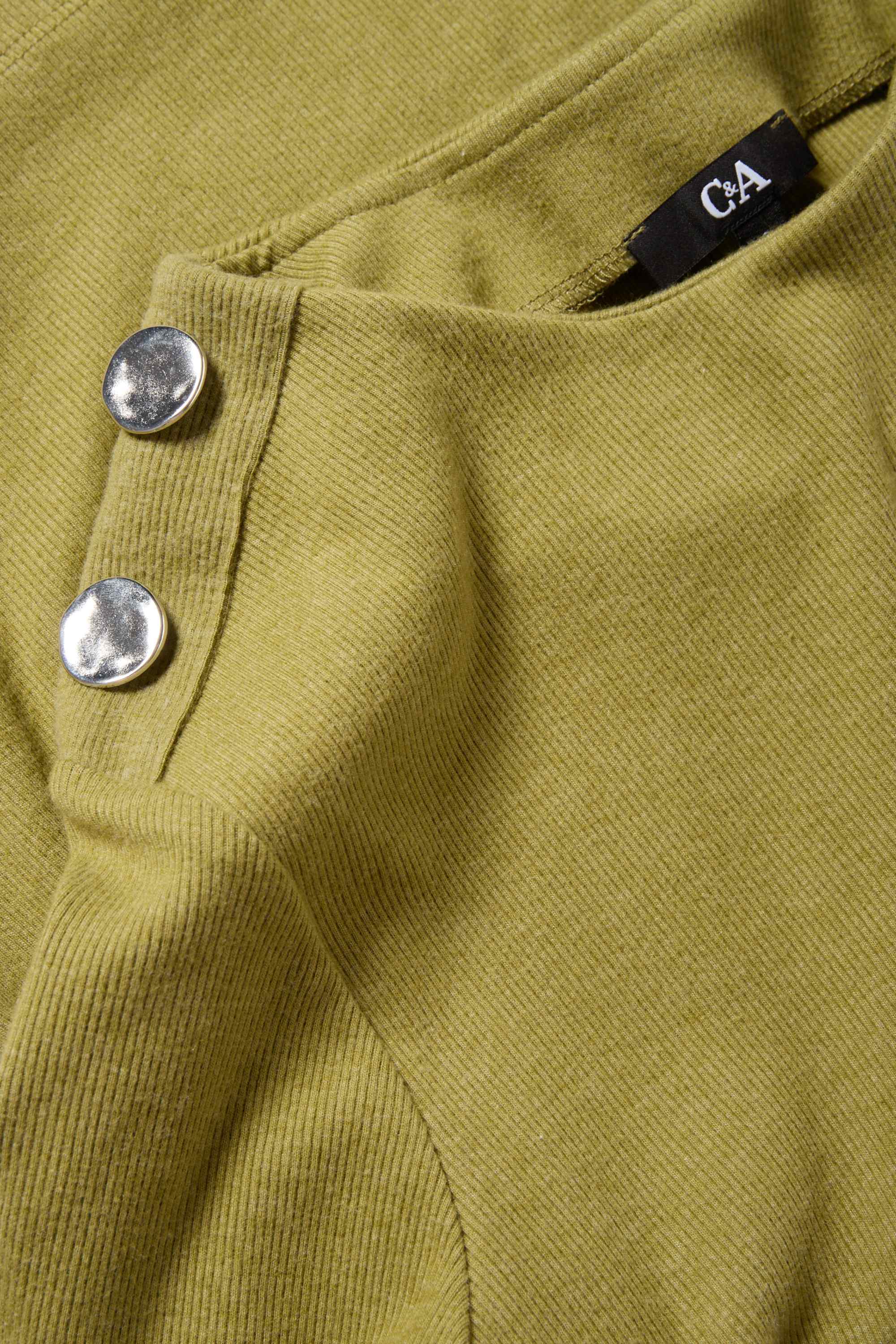 Sweatshirt - ribbed green