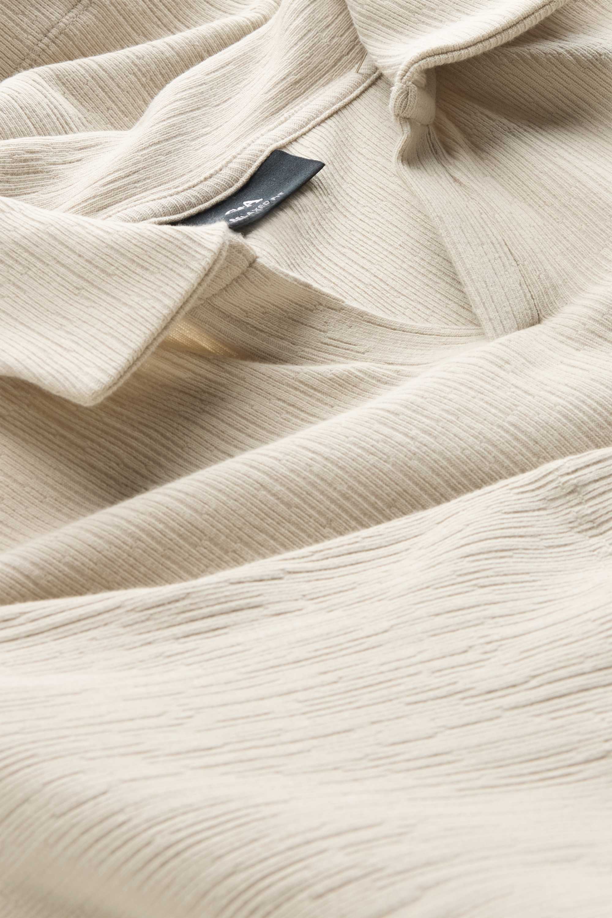 Polo shirt - relaxed fit beige