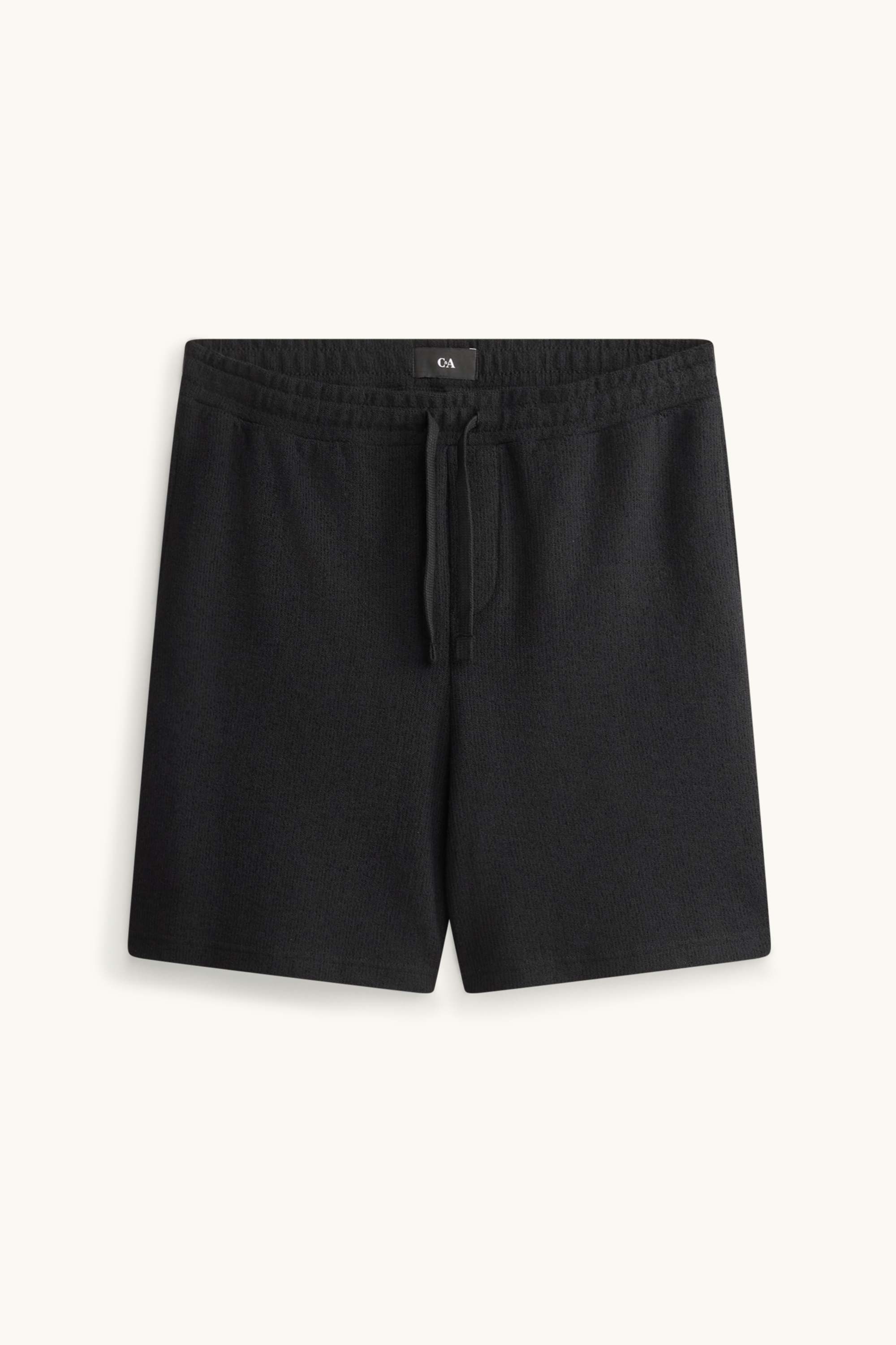 Sweat shorts - textured black