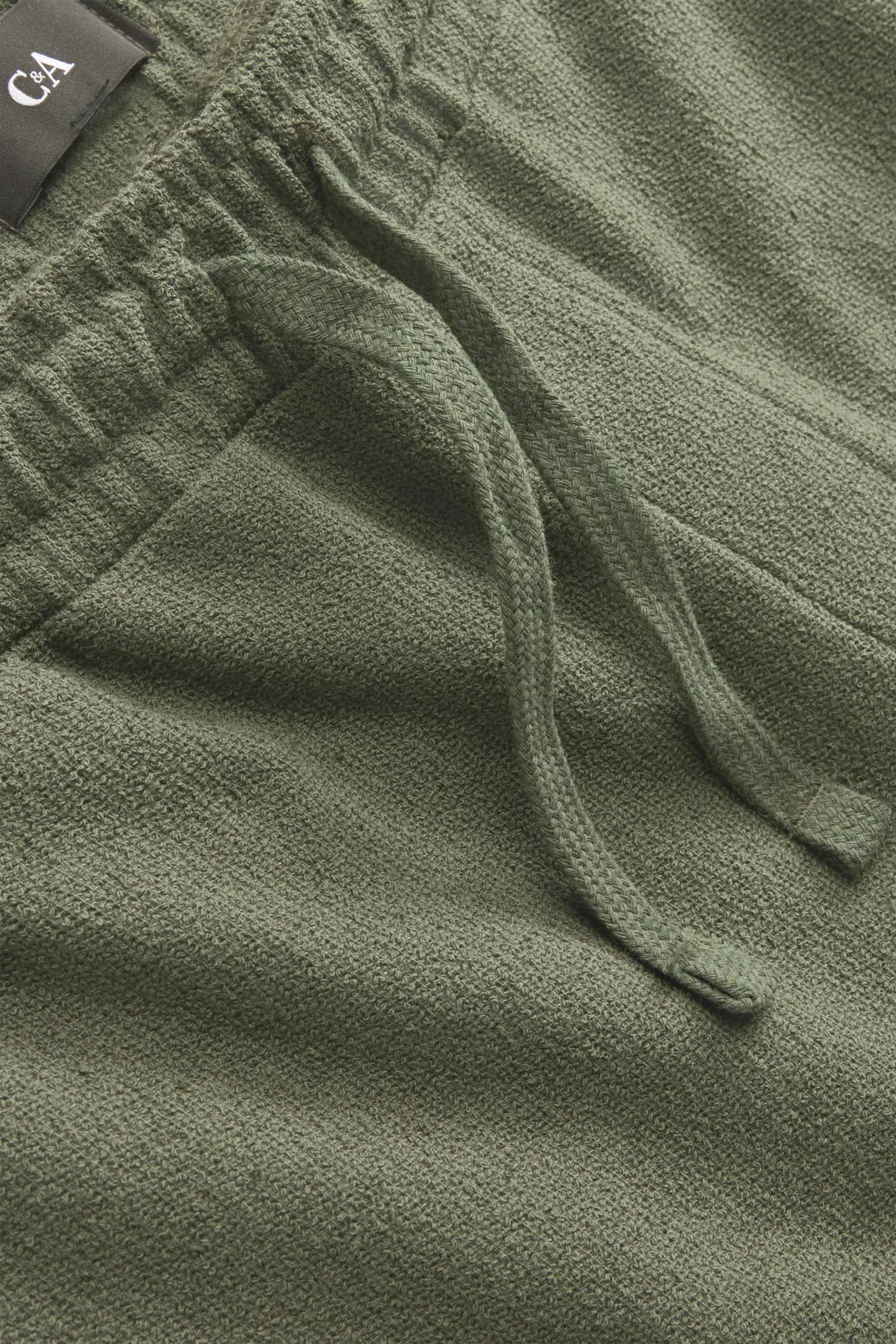 Sweat shorts - textured dark green