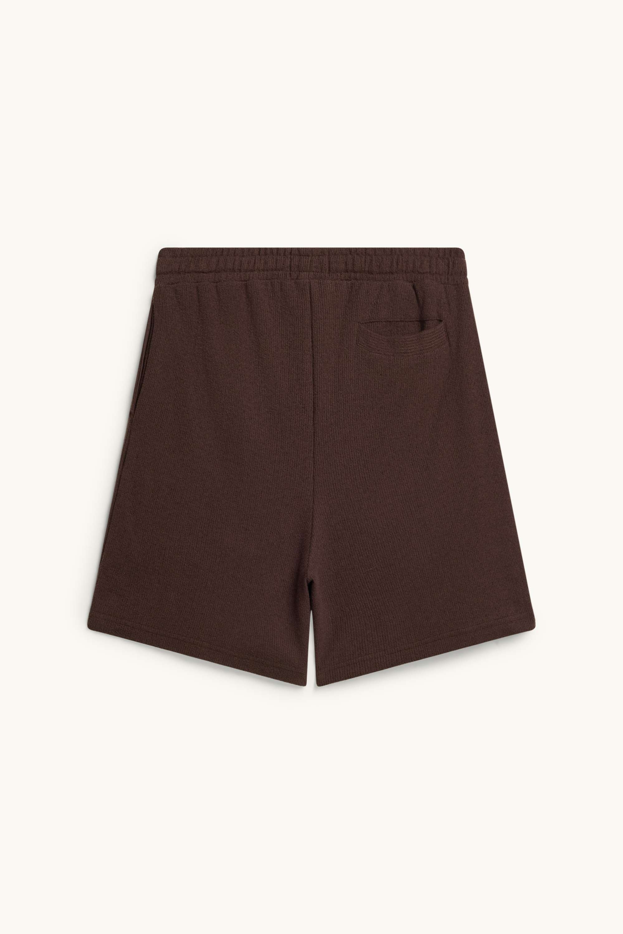 Sweat shorts - textured brown