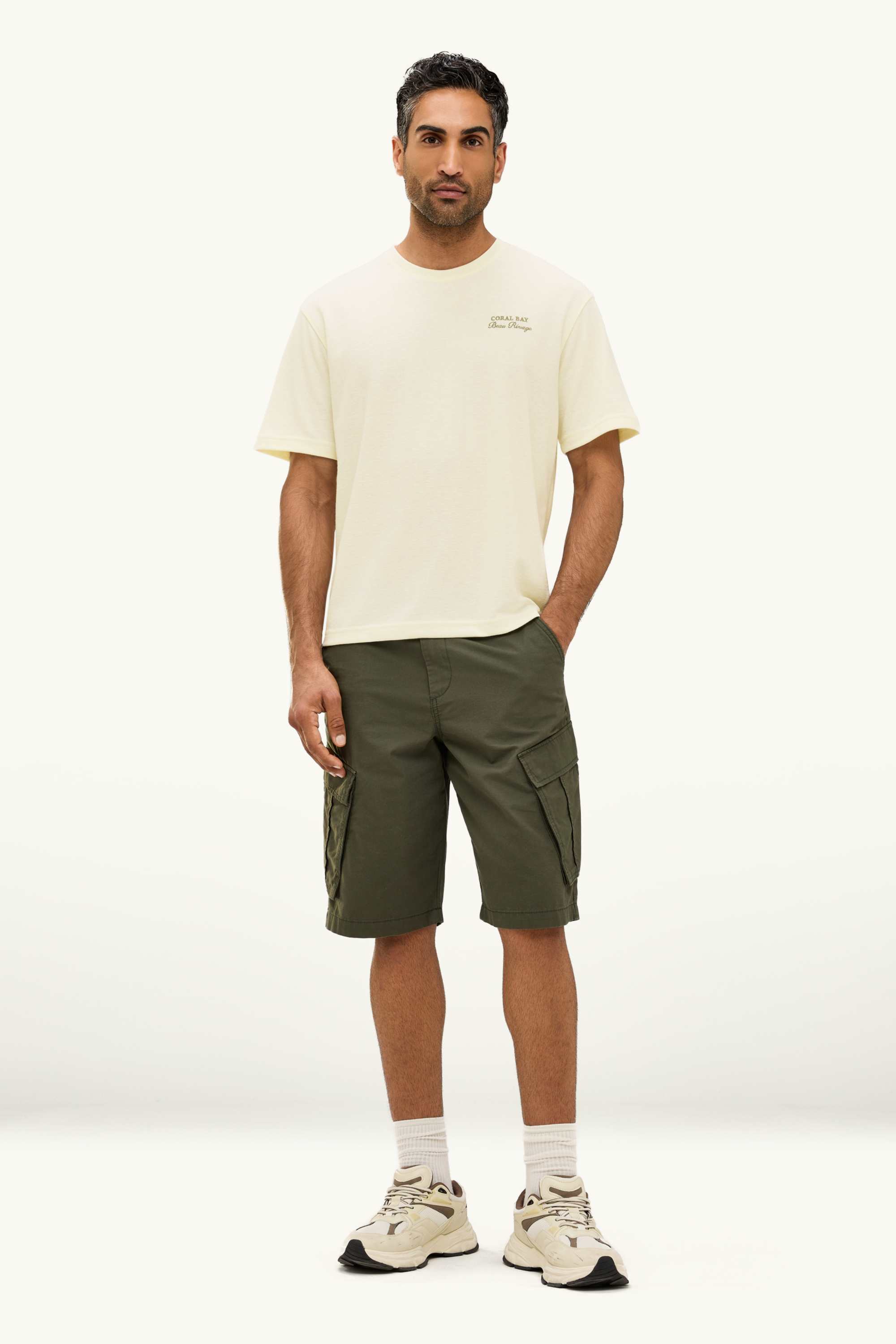 T-shirt - relaxed fit cremewhite