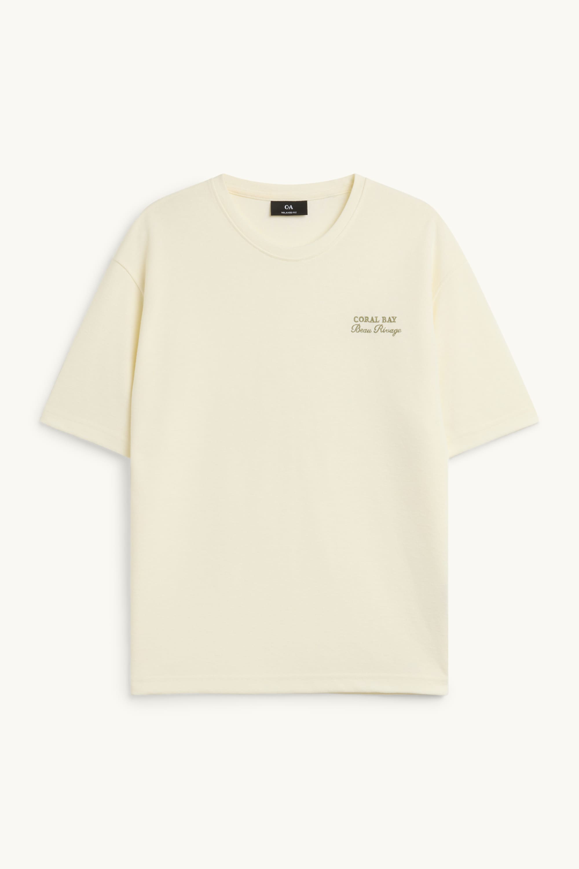 T-shirt - relaxed fit cremewhite