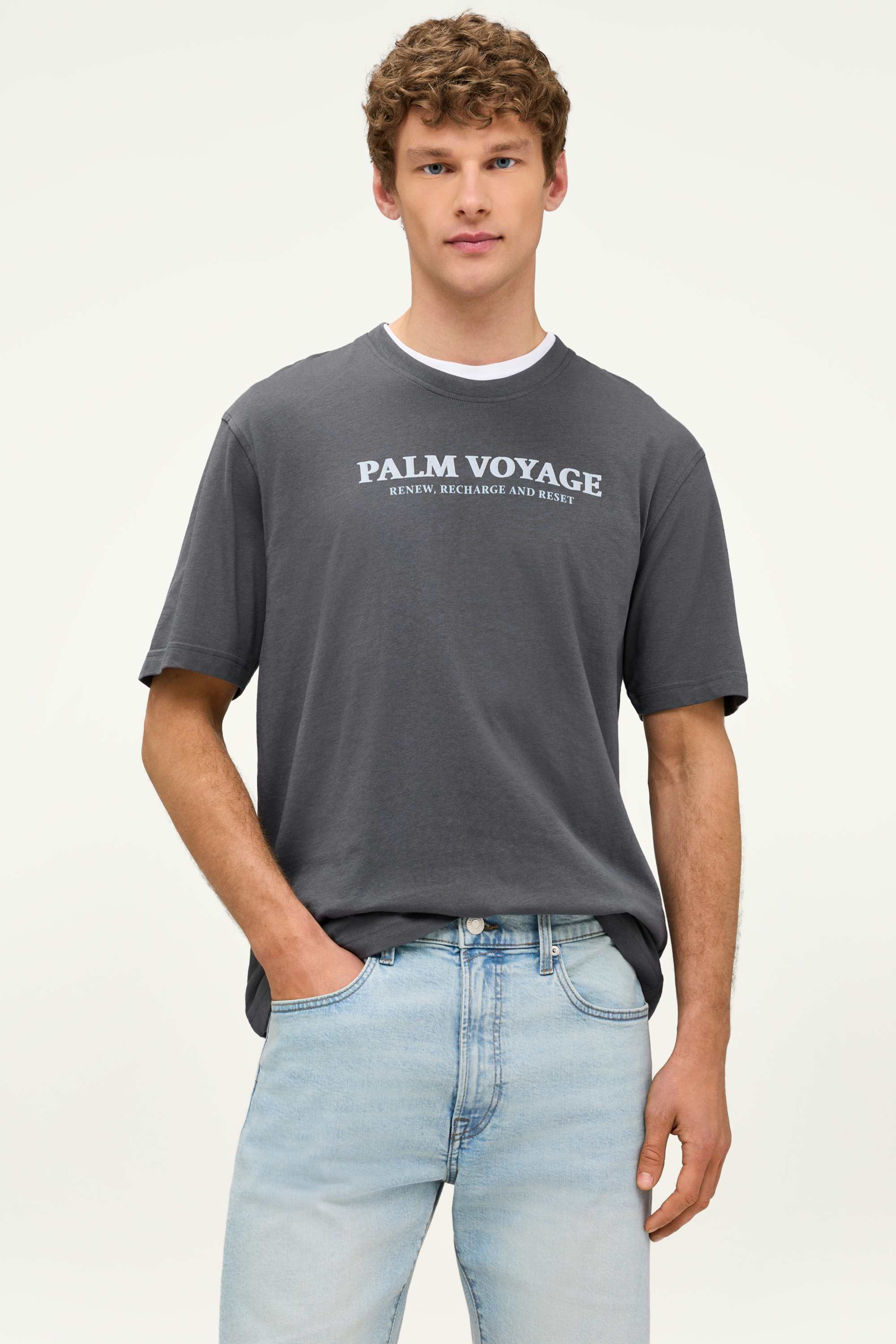 T-shirt - regular fit dark gray