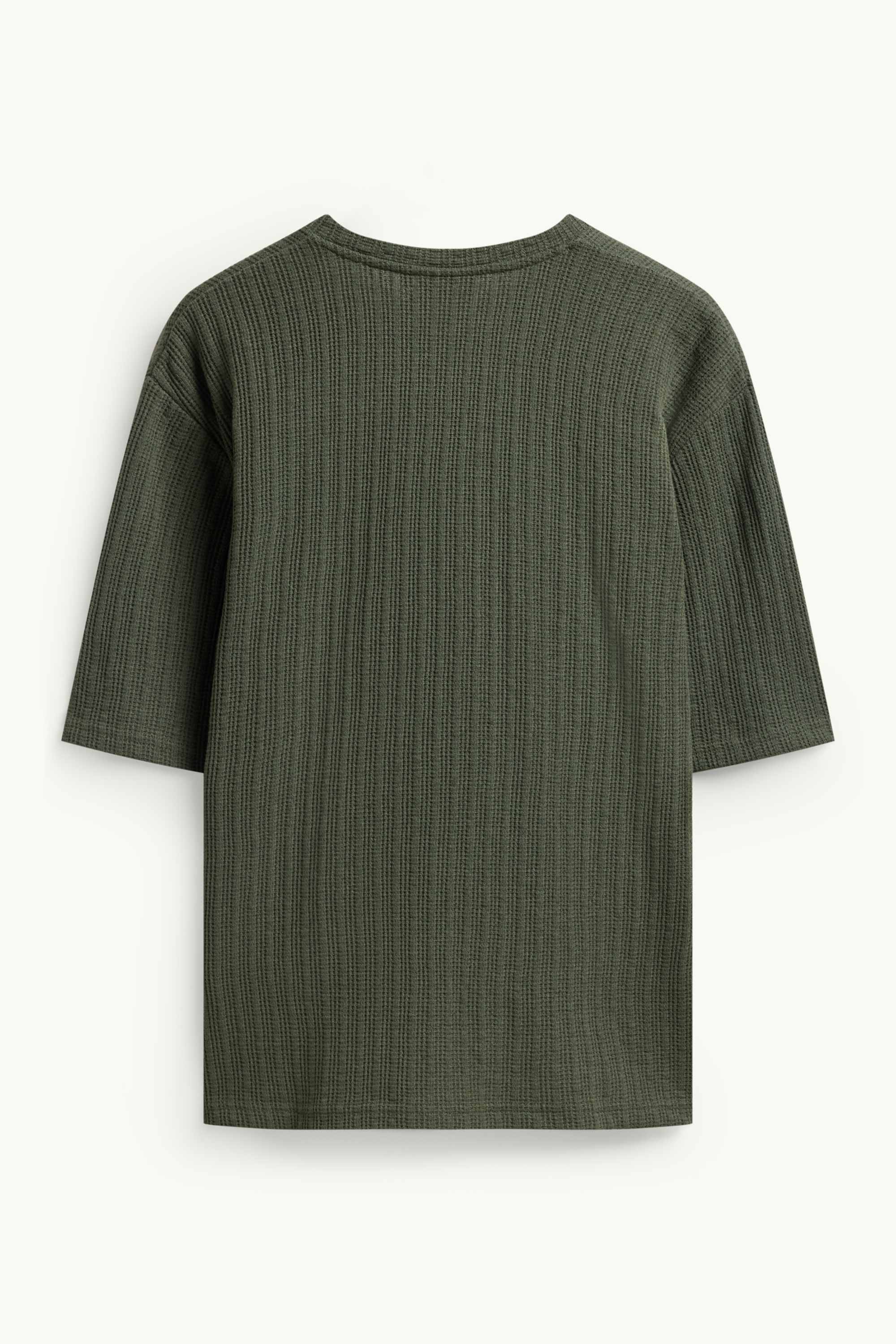 T-shirt - relaxed fit - textured green