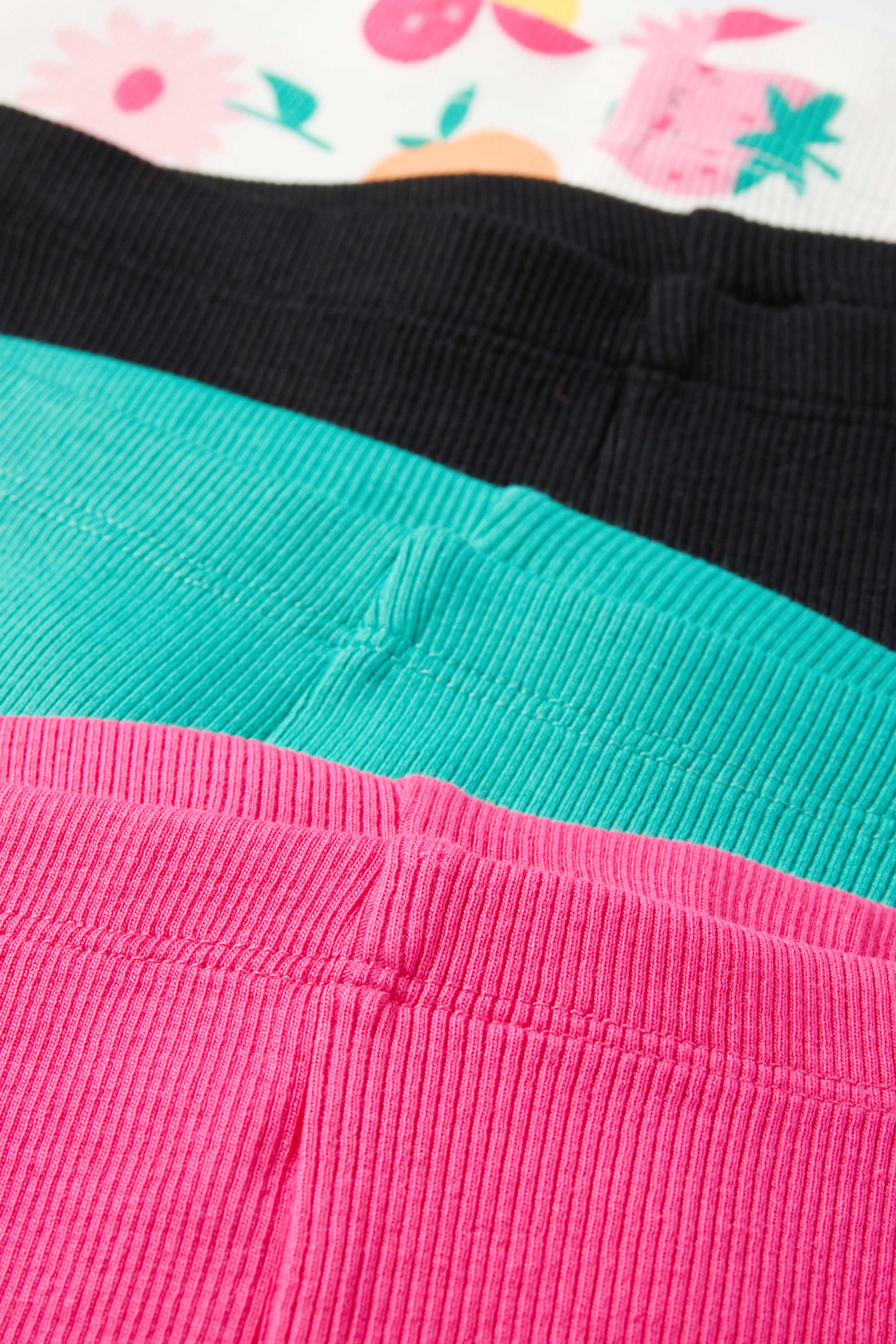 Multipack of 4 - fruit - cycling shorts - ribbed multicoloured