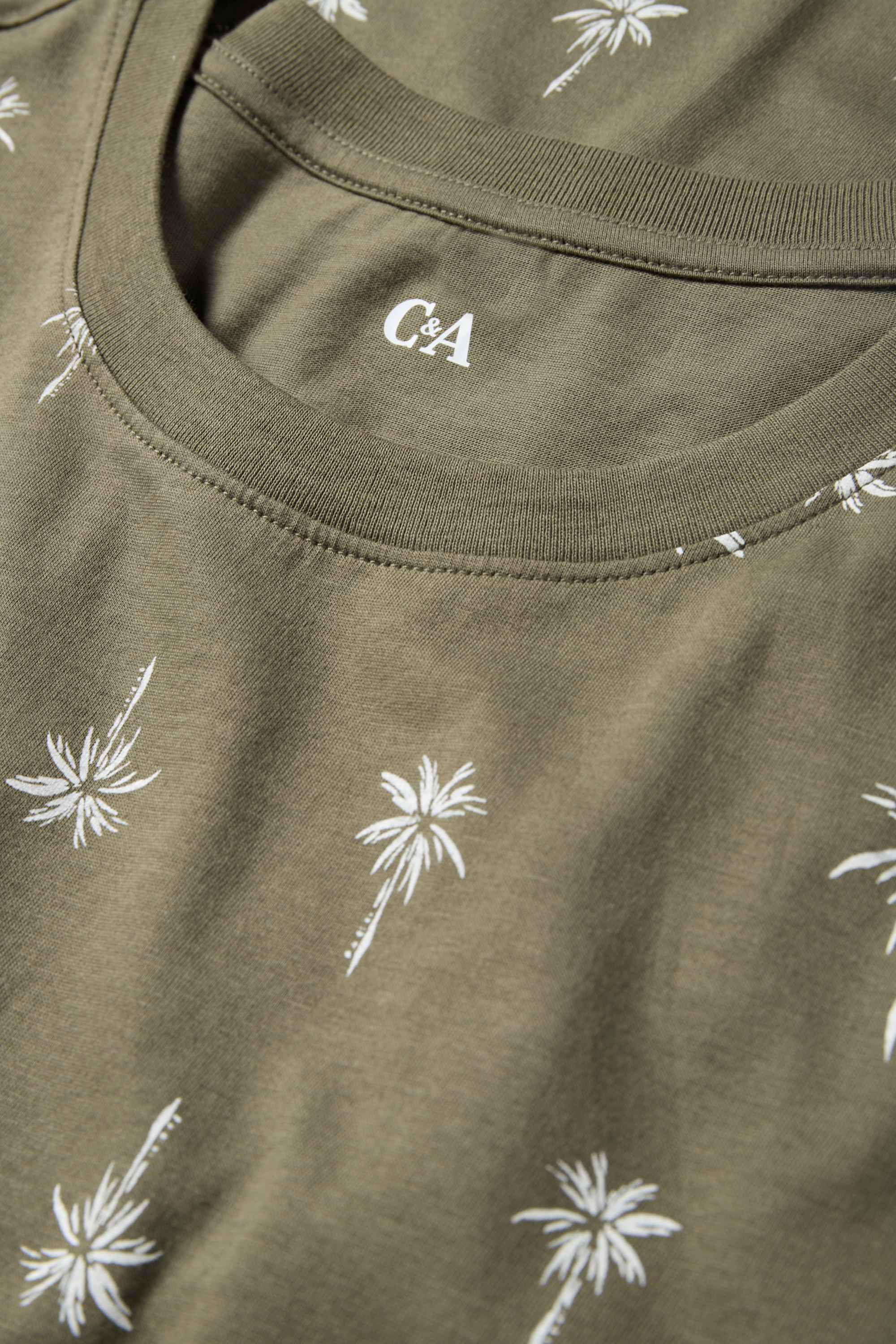 Nightdress - patterned khaki
